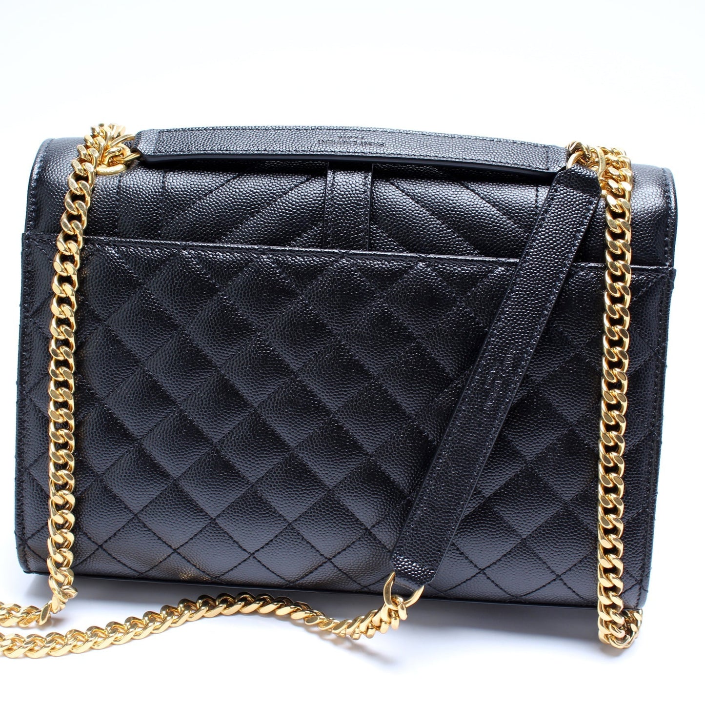 YSL Saint Laurent Envelope Tri Quilt Bag Medium Travel Bag