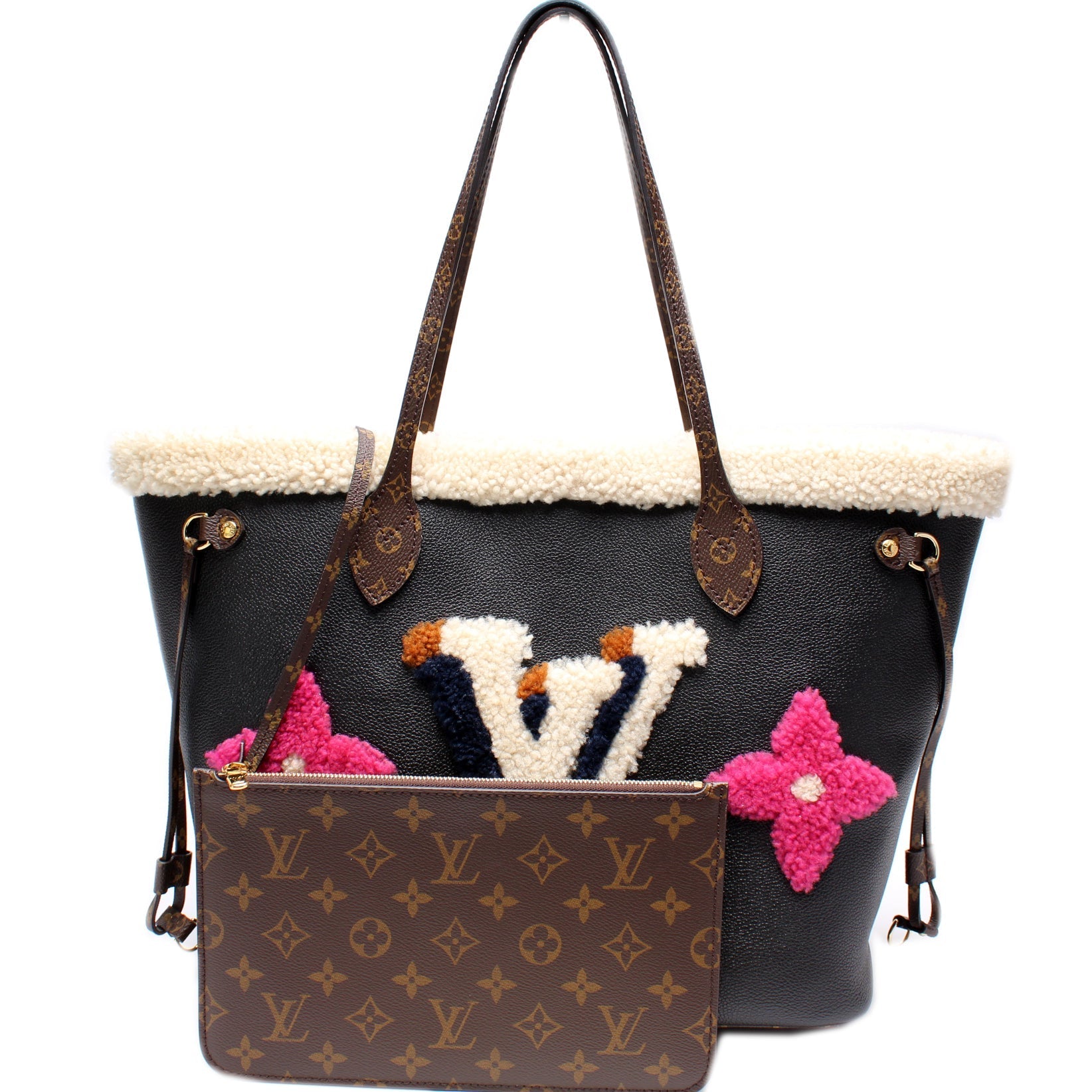 Louis Vuitton Neverfull W MM Teddy Wallet Case