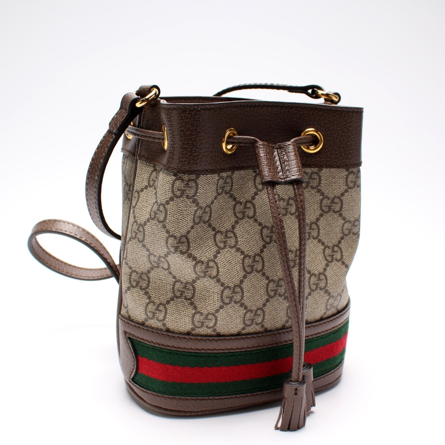 Gucci GG Supreme Ophidia Mini Bucket Bag