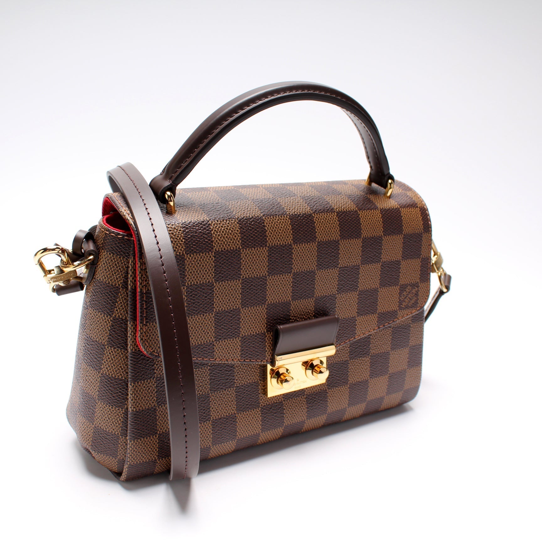 Louis Vuitton Croisette Ebene Damier Handbag Ebene 7