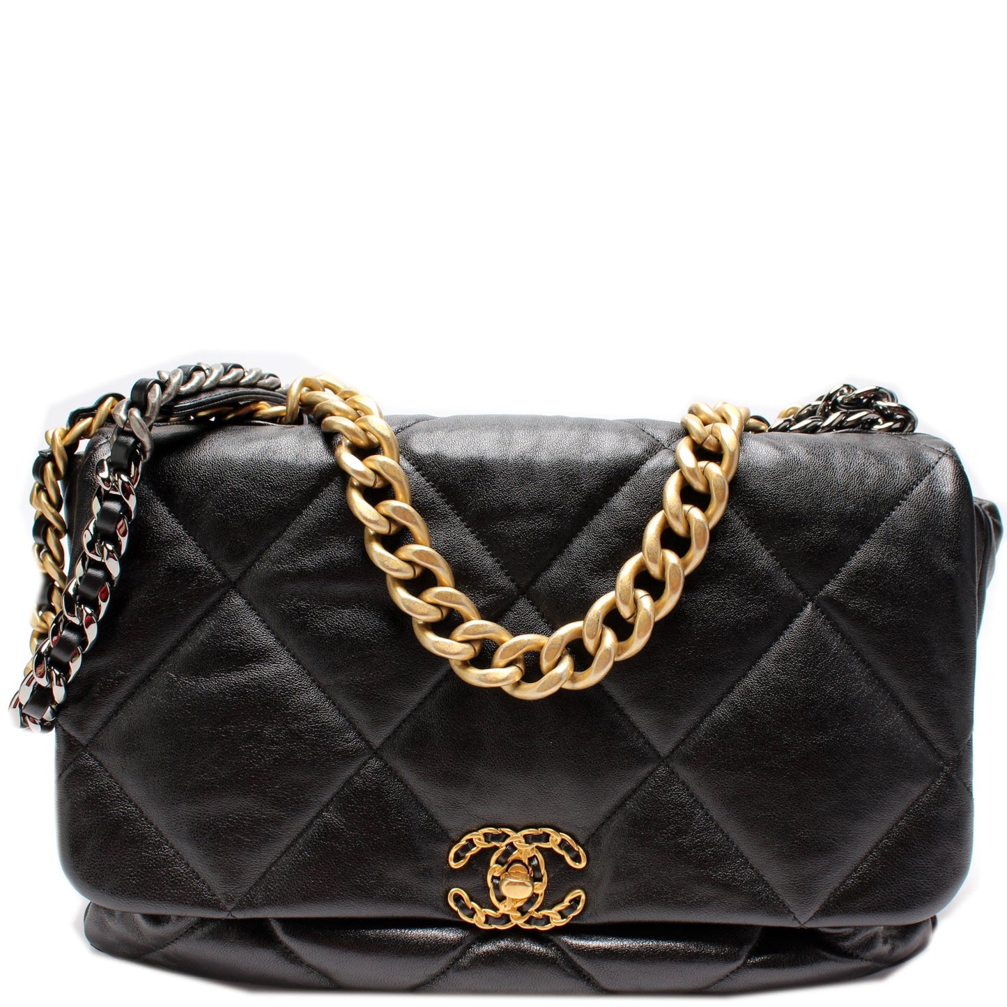 Chanel Quilted Goatskin 19 Maxi Flap 29M Handbag