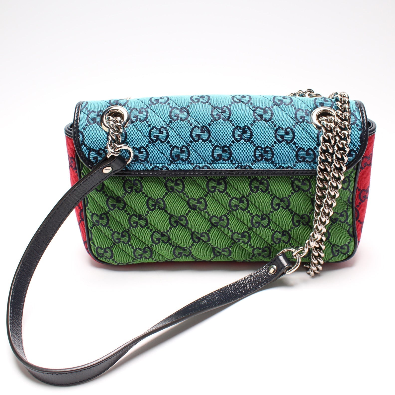 Gucci Marmont Quilted Canvas Small Flap Shoulder Bag Small Flap
