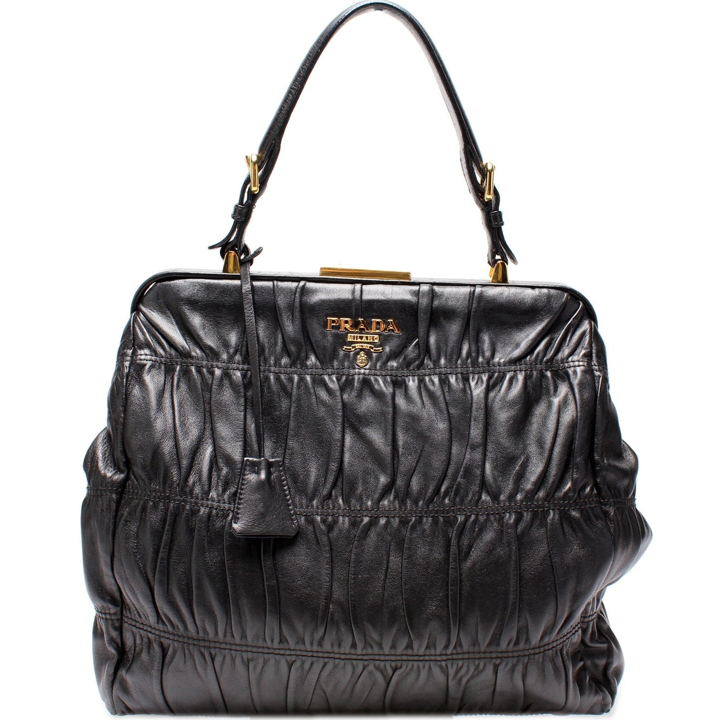 Prada Nappa Gaufre Frame Tote Bag