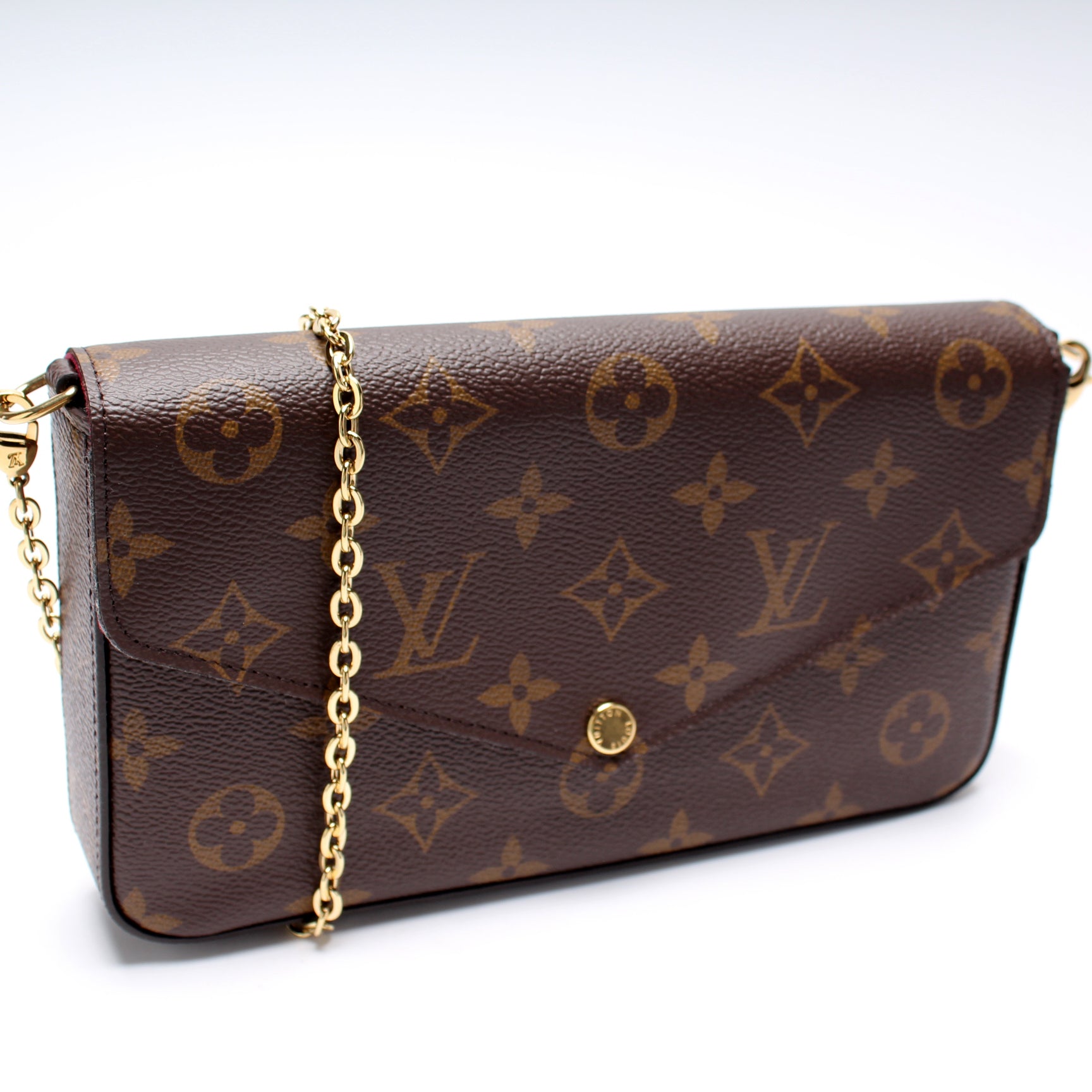 Louis Vuitton Pochette Felicie Monogram Clutch Bag Monogram 9