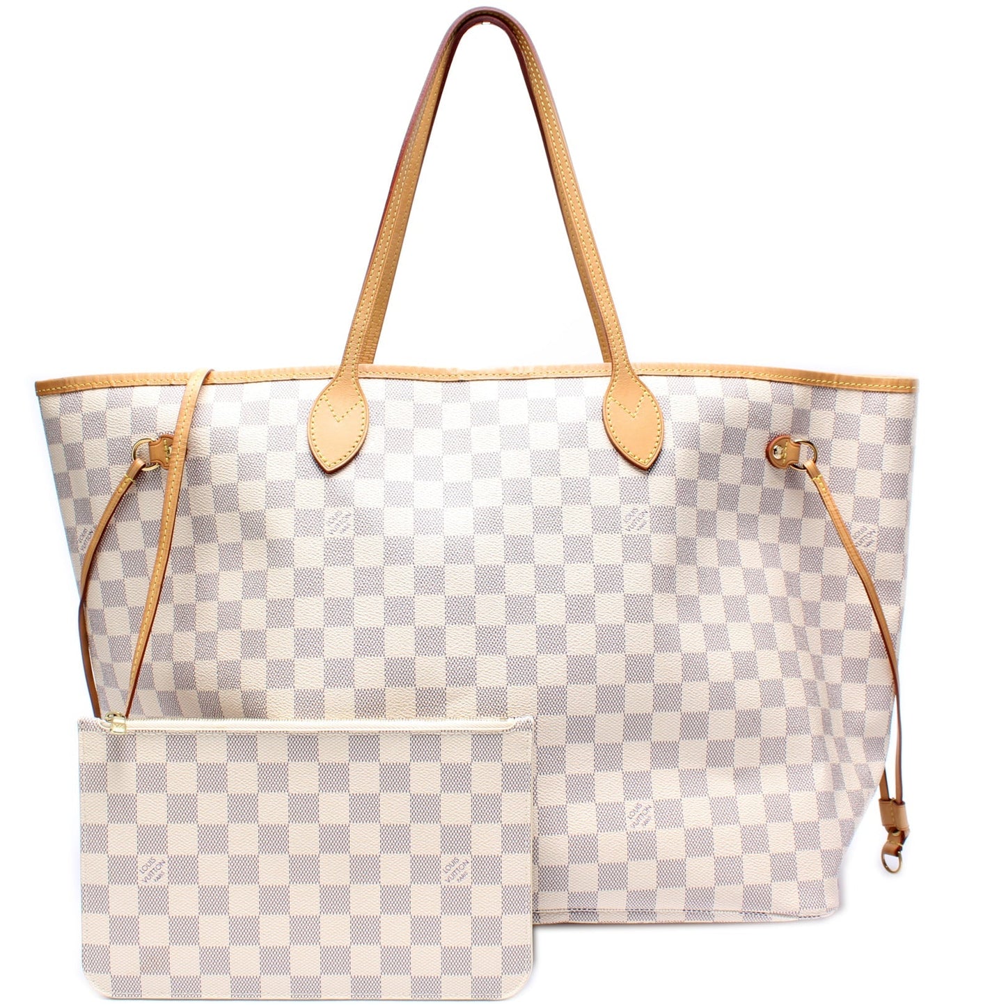 Louis Vuitton Neverfull GM W Azur Damier Wallet Case Azur 1