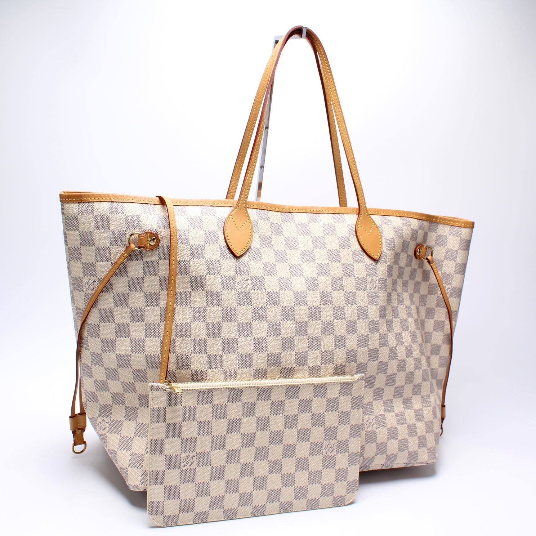 Louis Vuitton Neverfull GM W Azur Damier Wallet Case Azur 1