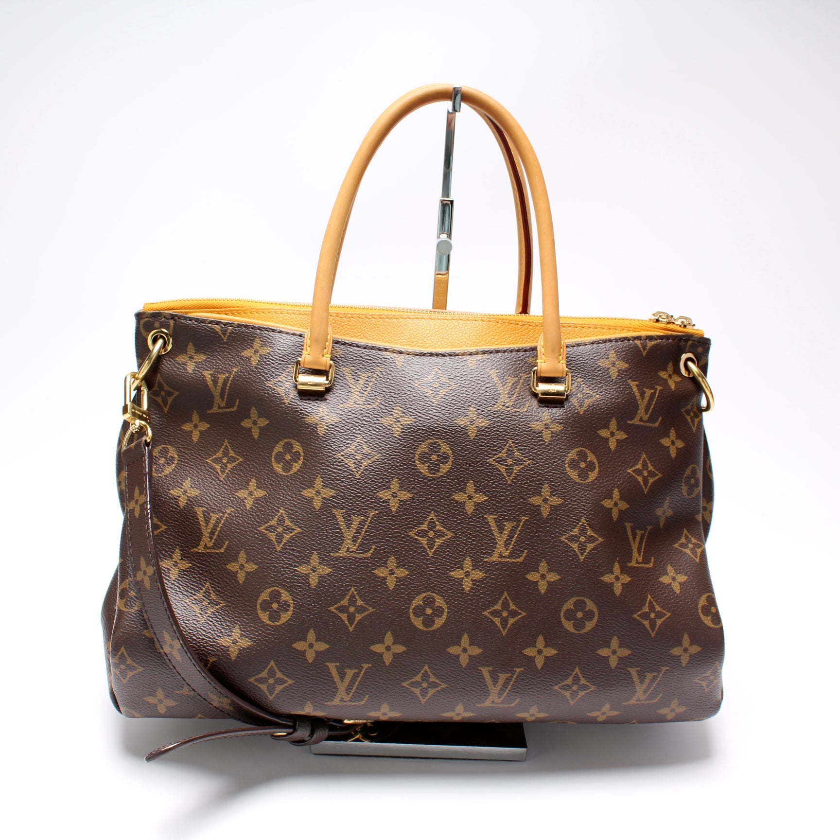 Louis Vuitton Pallas Side Monogram Canvas Tote Bag Side 3