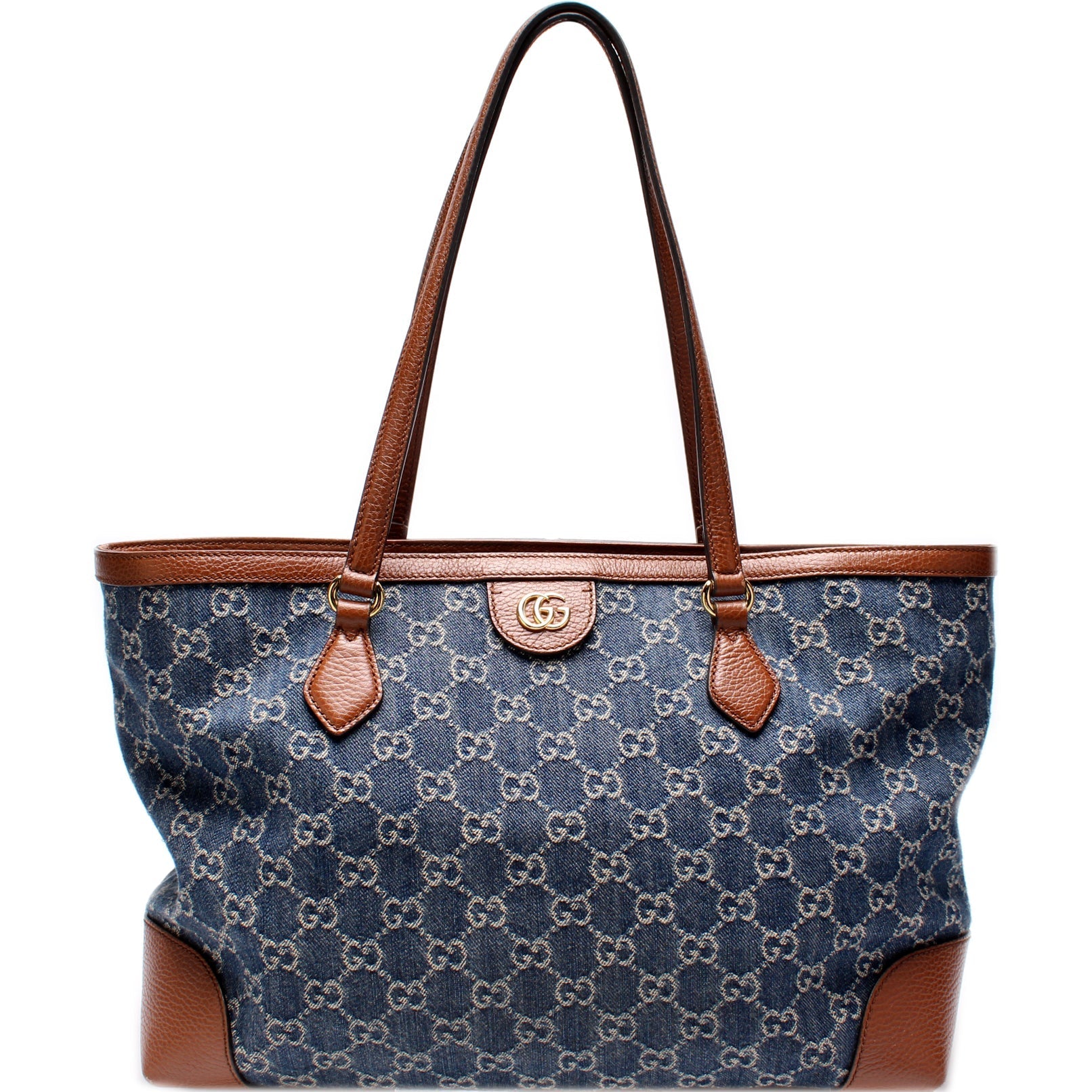 Gucci Ophidia GG Denim Tote Bag Denim Tote