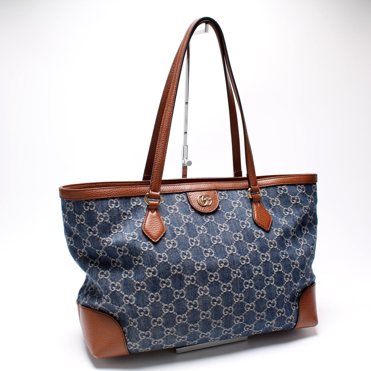Gucci Ophidia GG Denim Tote Bag Denim Tote