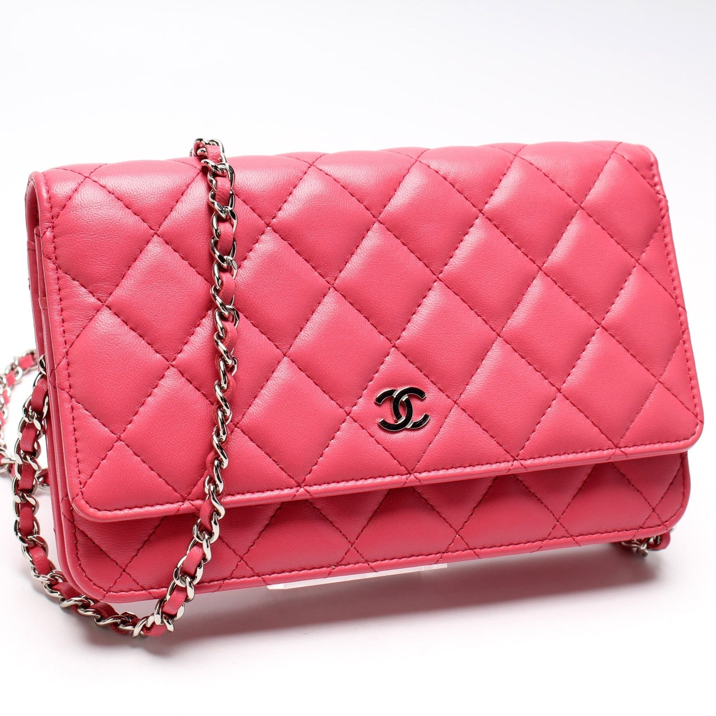 Chanel WOC Classic Quilted Lambskin Clutch Bag Lambskin 5