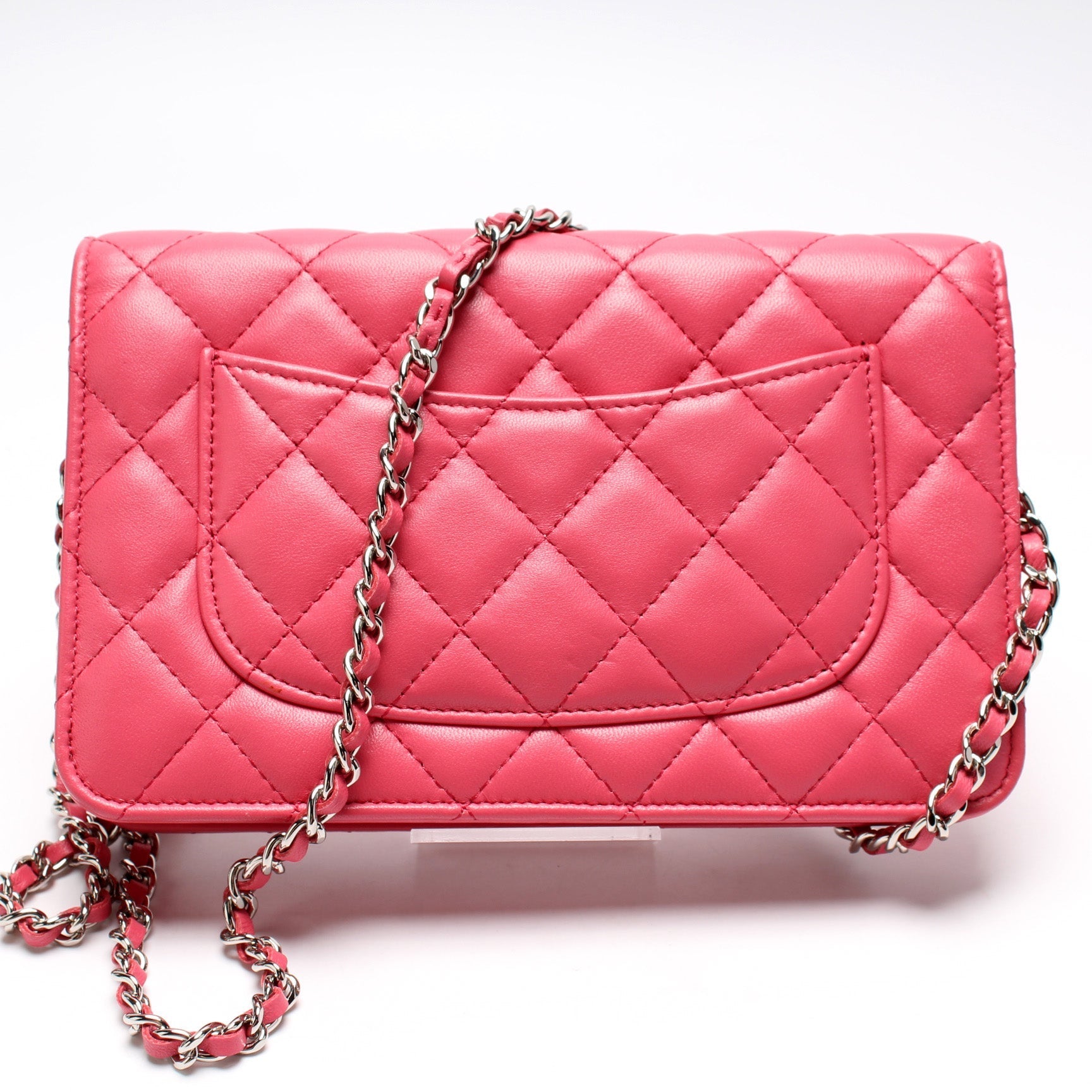 Chanel WOC Classic Quilted Lambskin Clutch Bag Lambskin 5