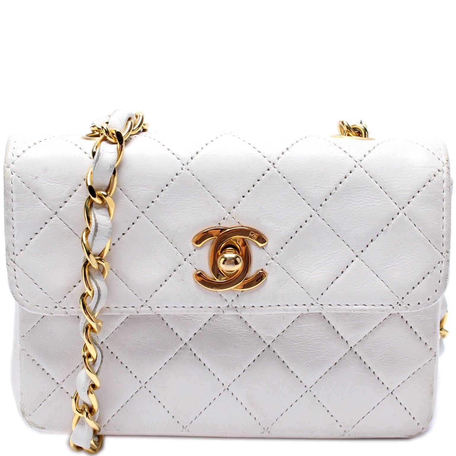 Chanel Micro CC Half-Flap Lambskin 1M Handbag