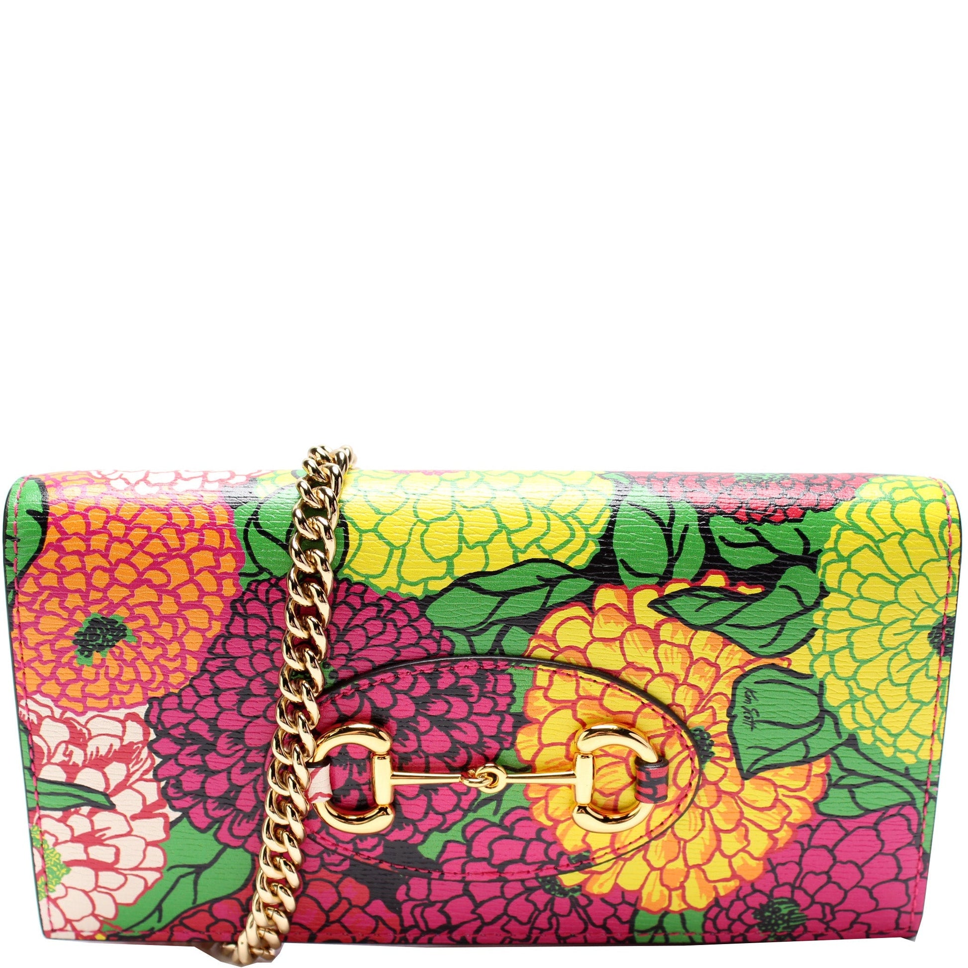 Gucci Horsebit W Chain Wallet Case W Chain