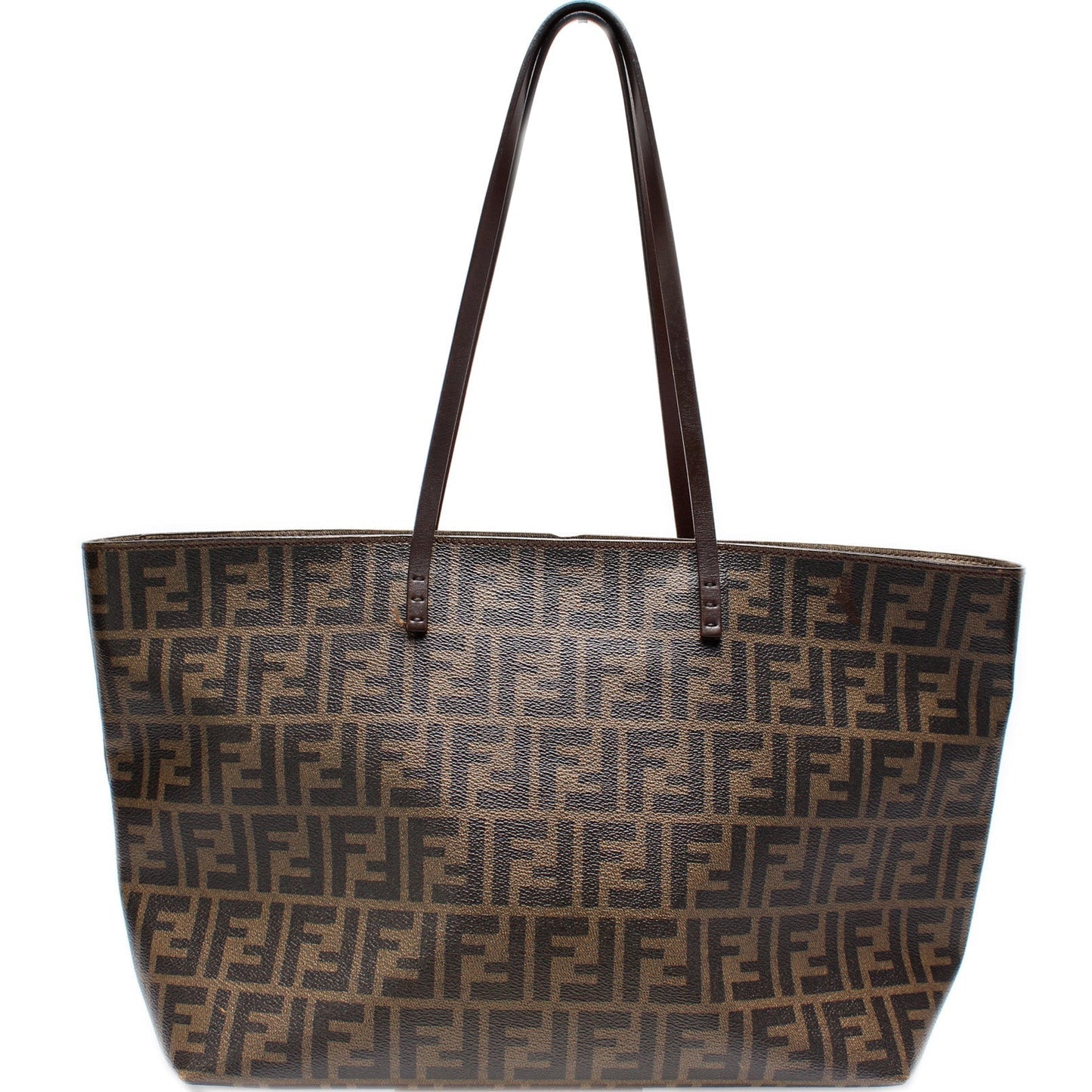 Fendi 8Bh185 Coated Zucca Tote Bag Zip