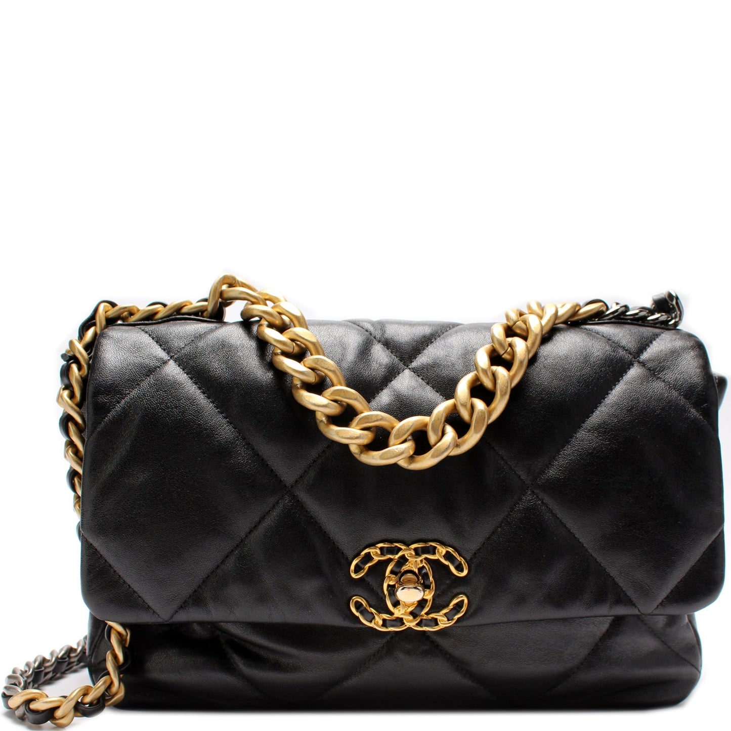 Chanel Quilted Goatskin 19Large Flap 29M Handbag