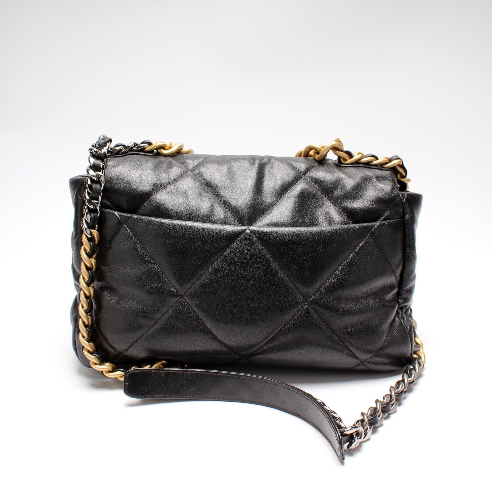 Chanel Quilted Goatskin 19Large Flap 29M Handbag