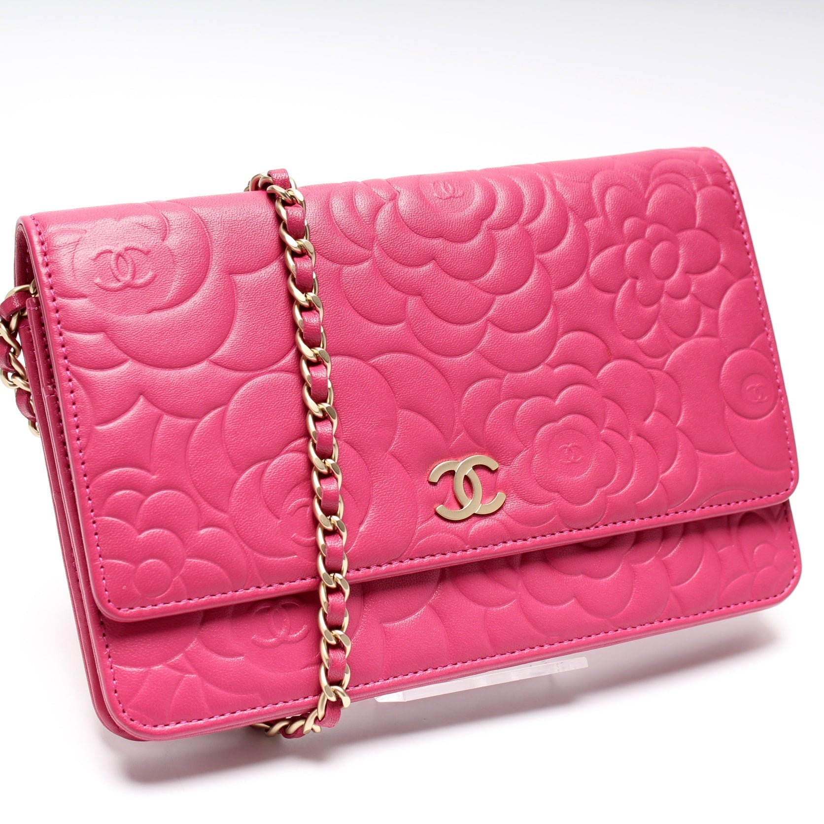 Chanel WOC Camellia 16M Clutch Bag