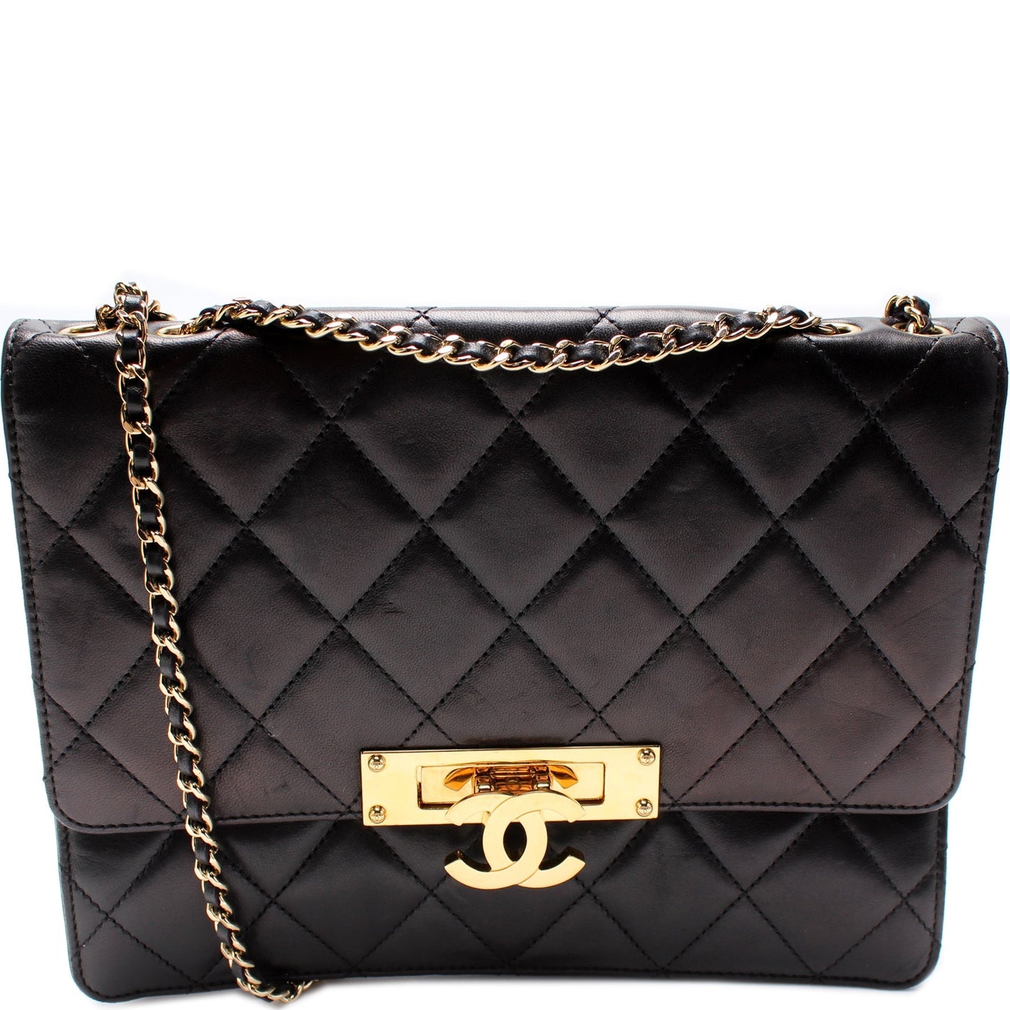 Chanel Golden Class Flap Quilted Lambskin 18M Handbag