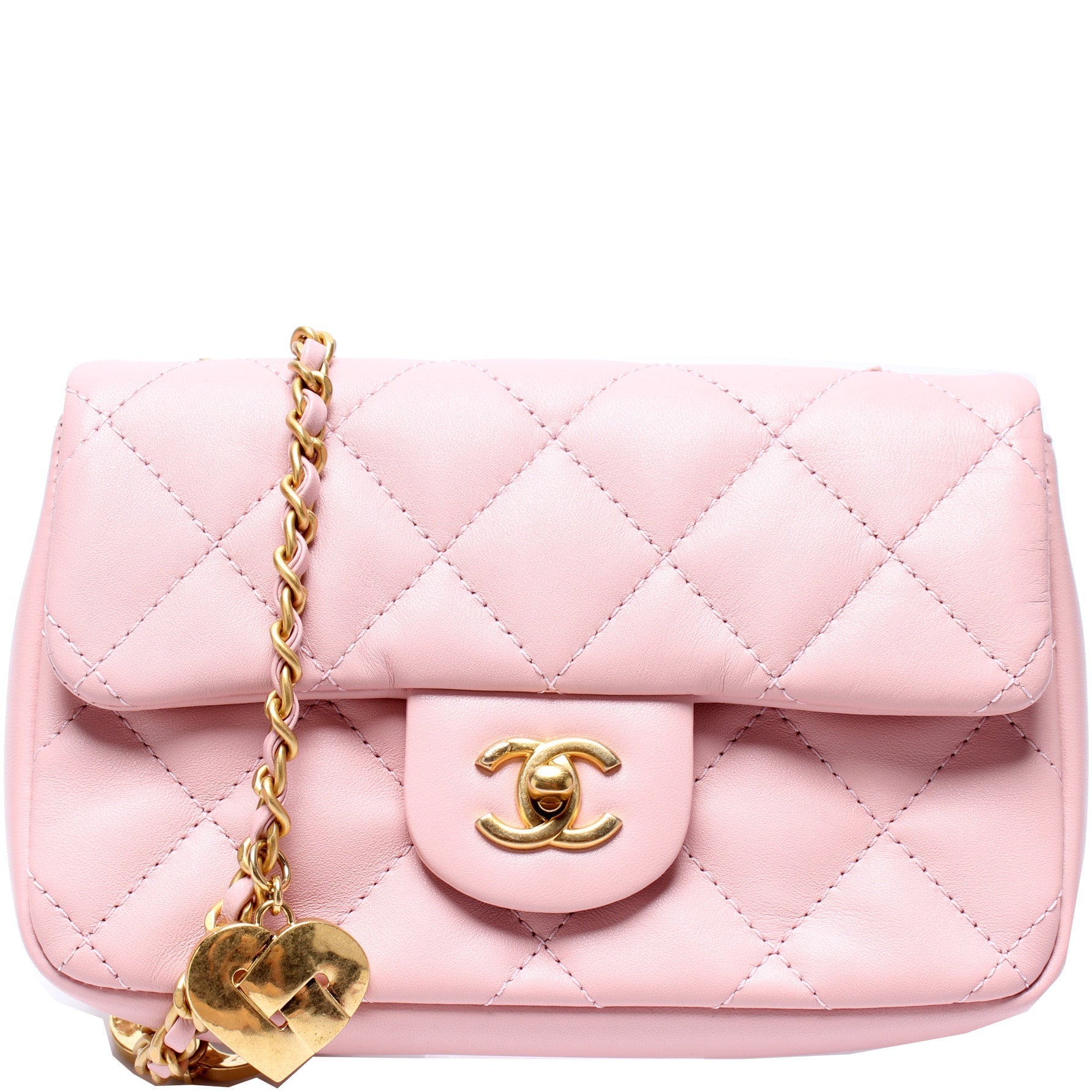 Chanel Flap Heart Lambskin 32+ Mini Bag
