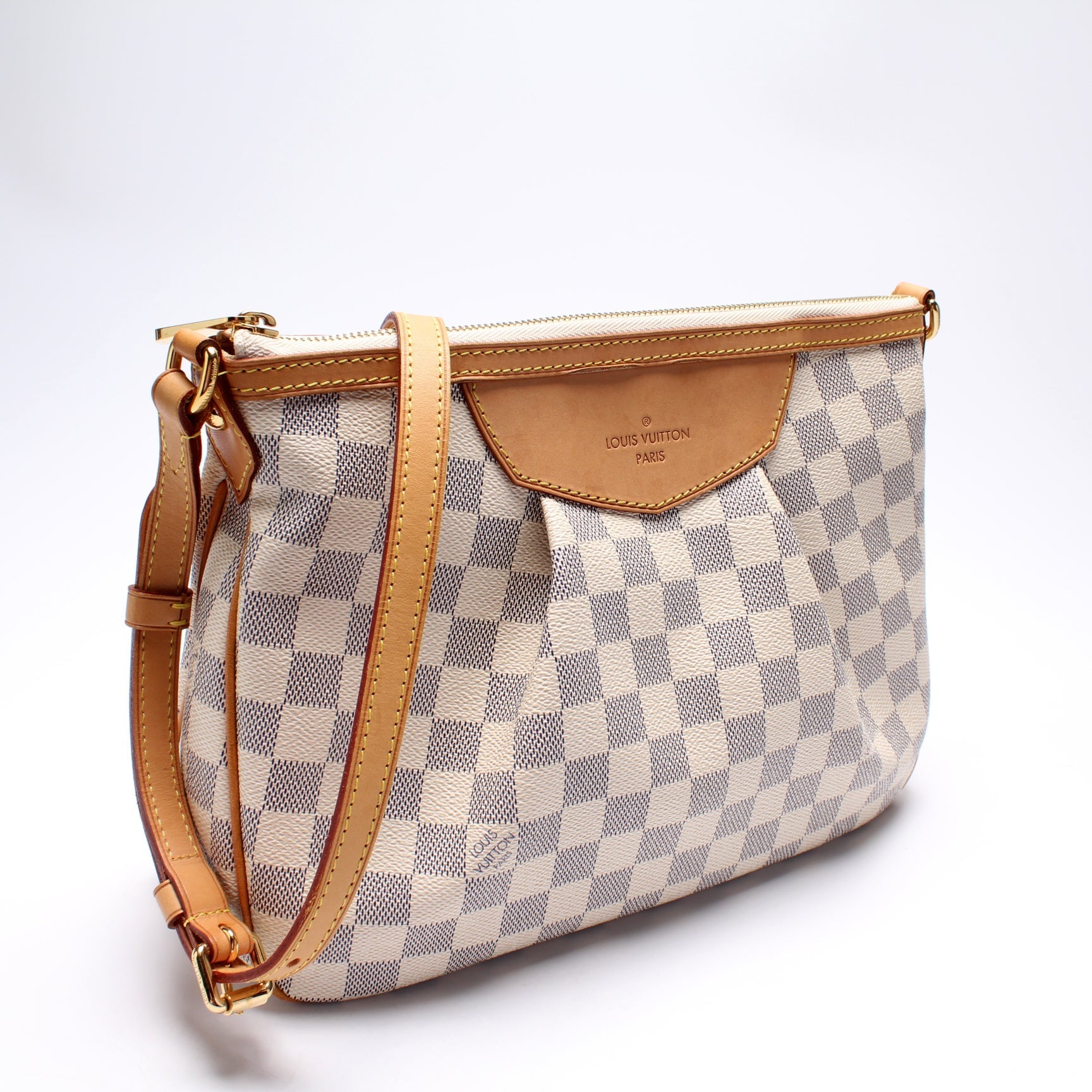 Louis Vuitton Siracusa Azur PM Damier Handbag Azur 3