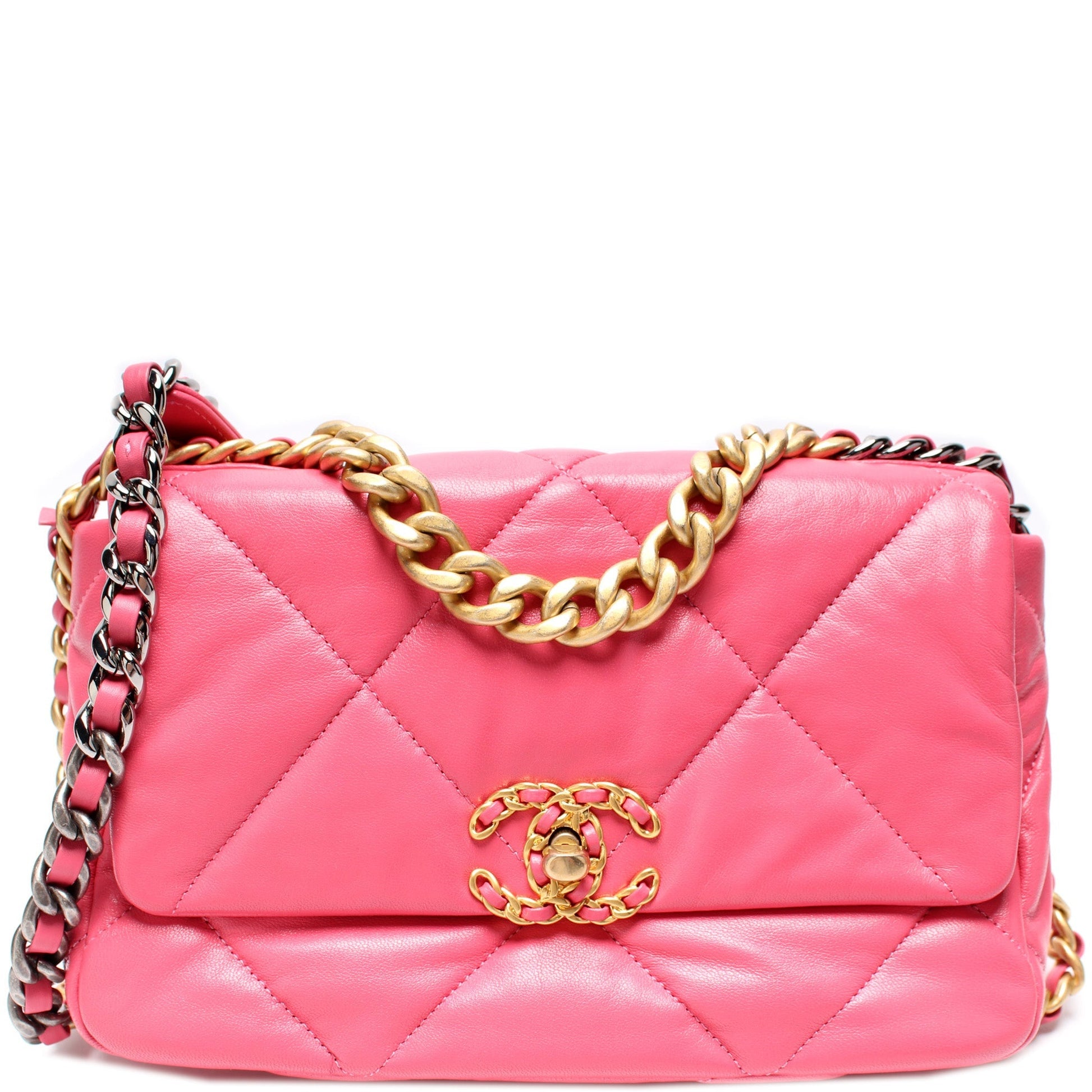 Chanel Quilted Goatskin 19 Flap 29M Handbag Flap 29M