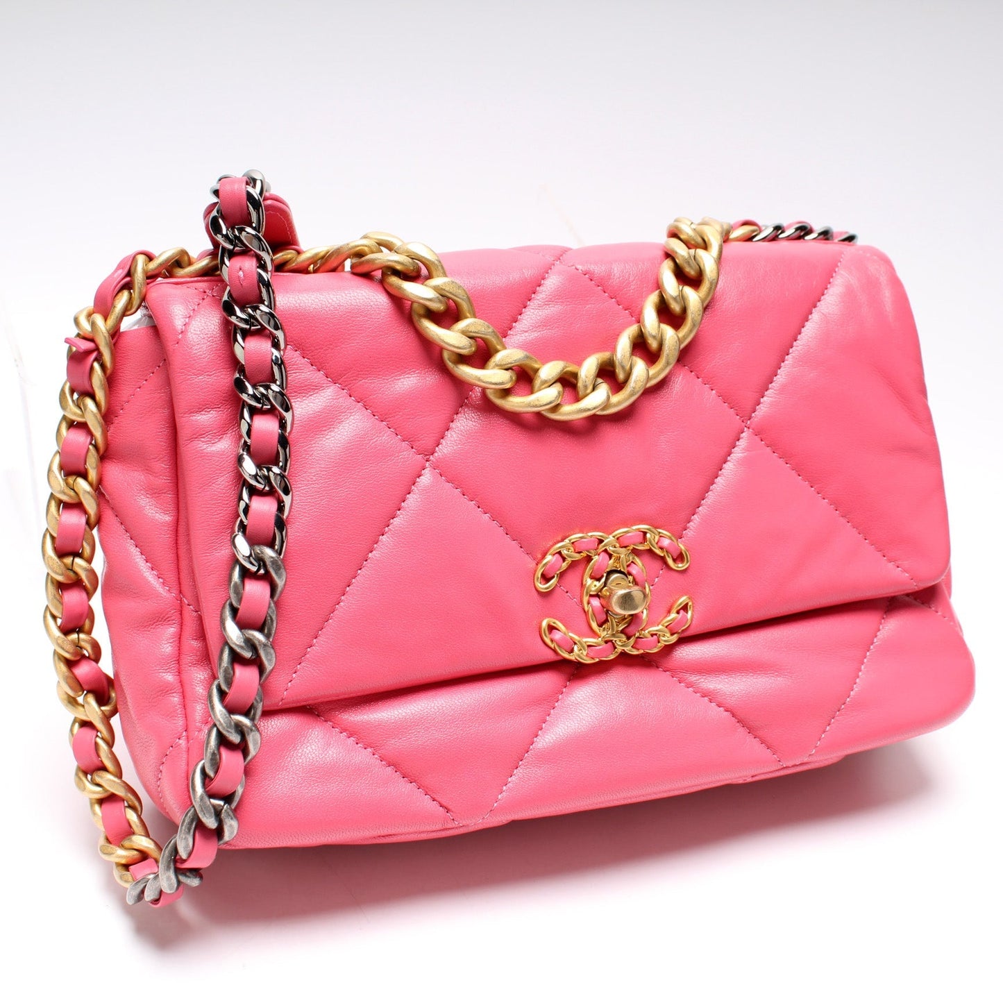 Chanel Quilted Goatskin 19 Flap 29M Handbag Flap 29M