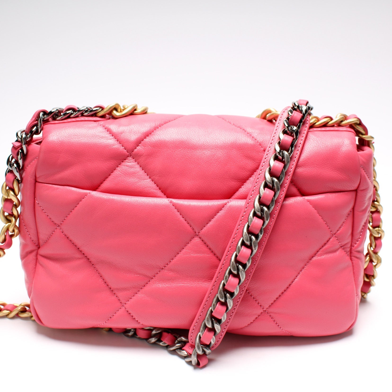 Chanel Quilted Goatskin 19 Flap 29M Handbag Flap 29M