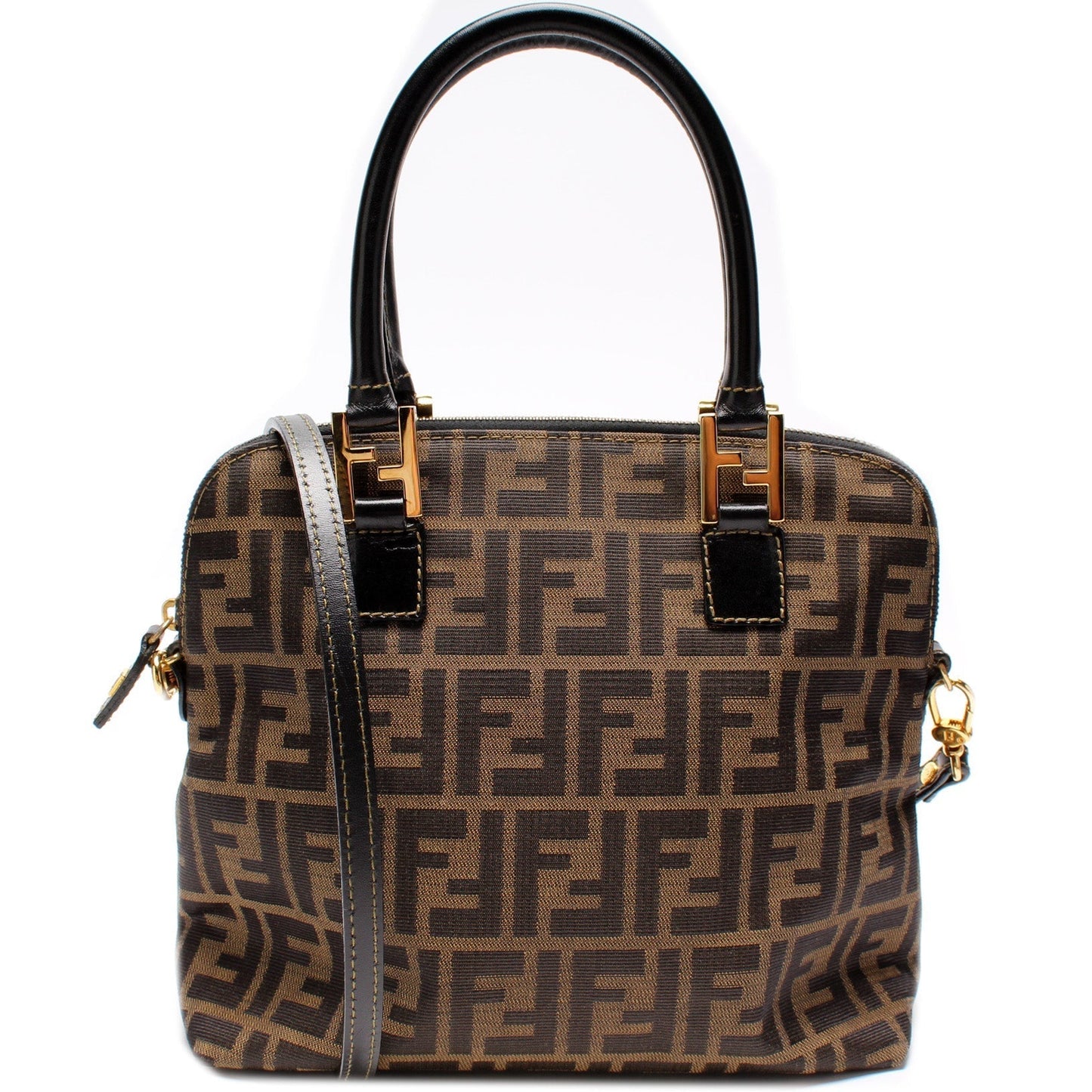 Fendi Zucca Way Bag Canvas Travel Bag