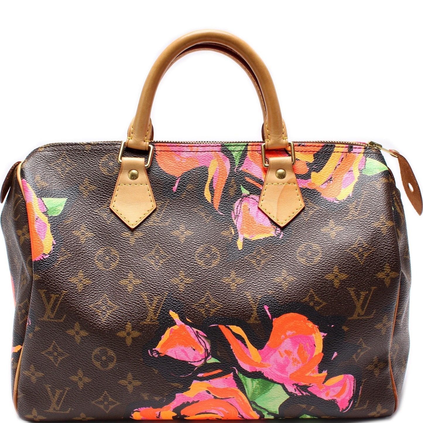 Louis Vuitton Speedy 30 Roses Monogram Handbag