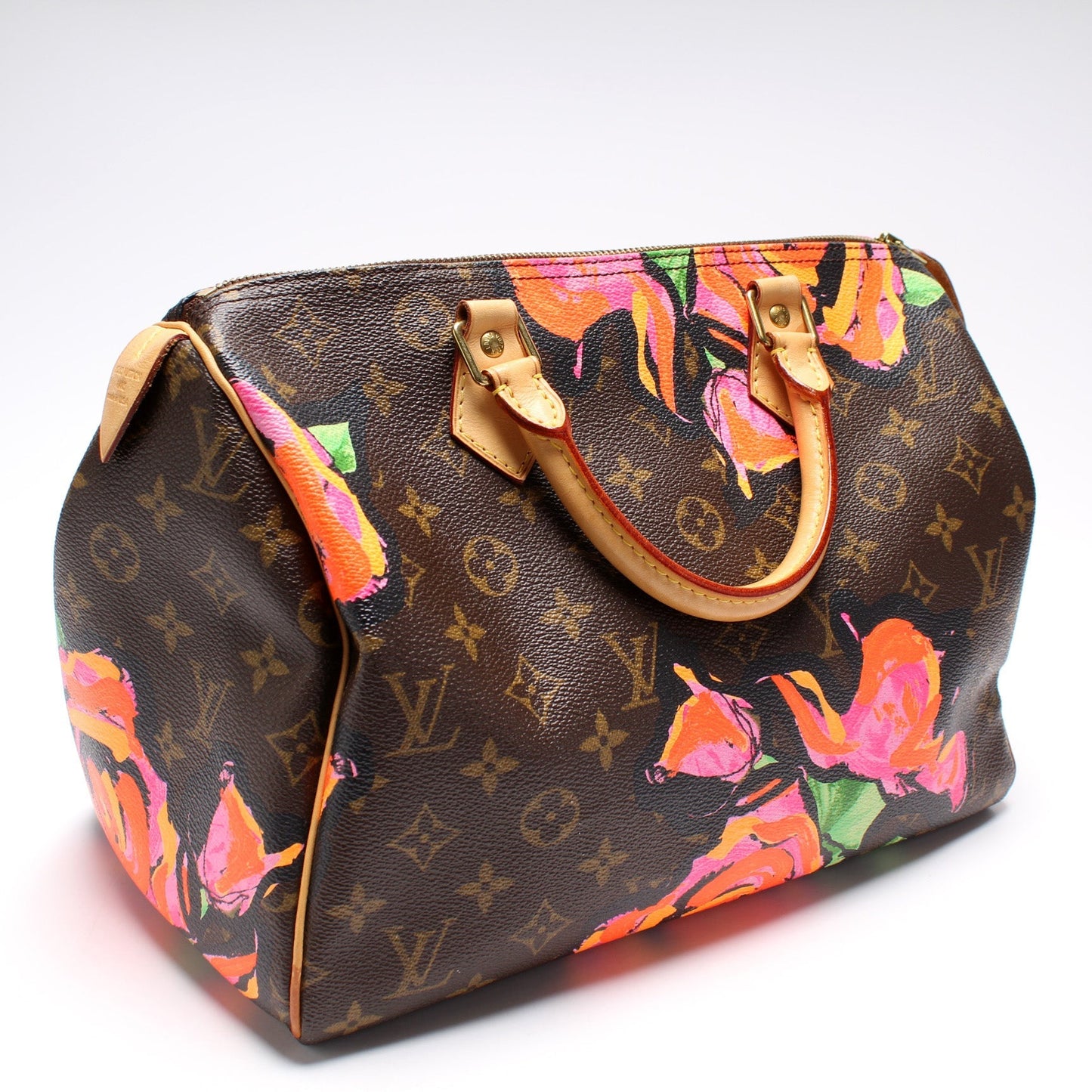Louis Vuitton Speedy 30 Roses Monogram Handbag