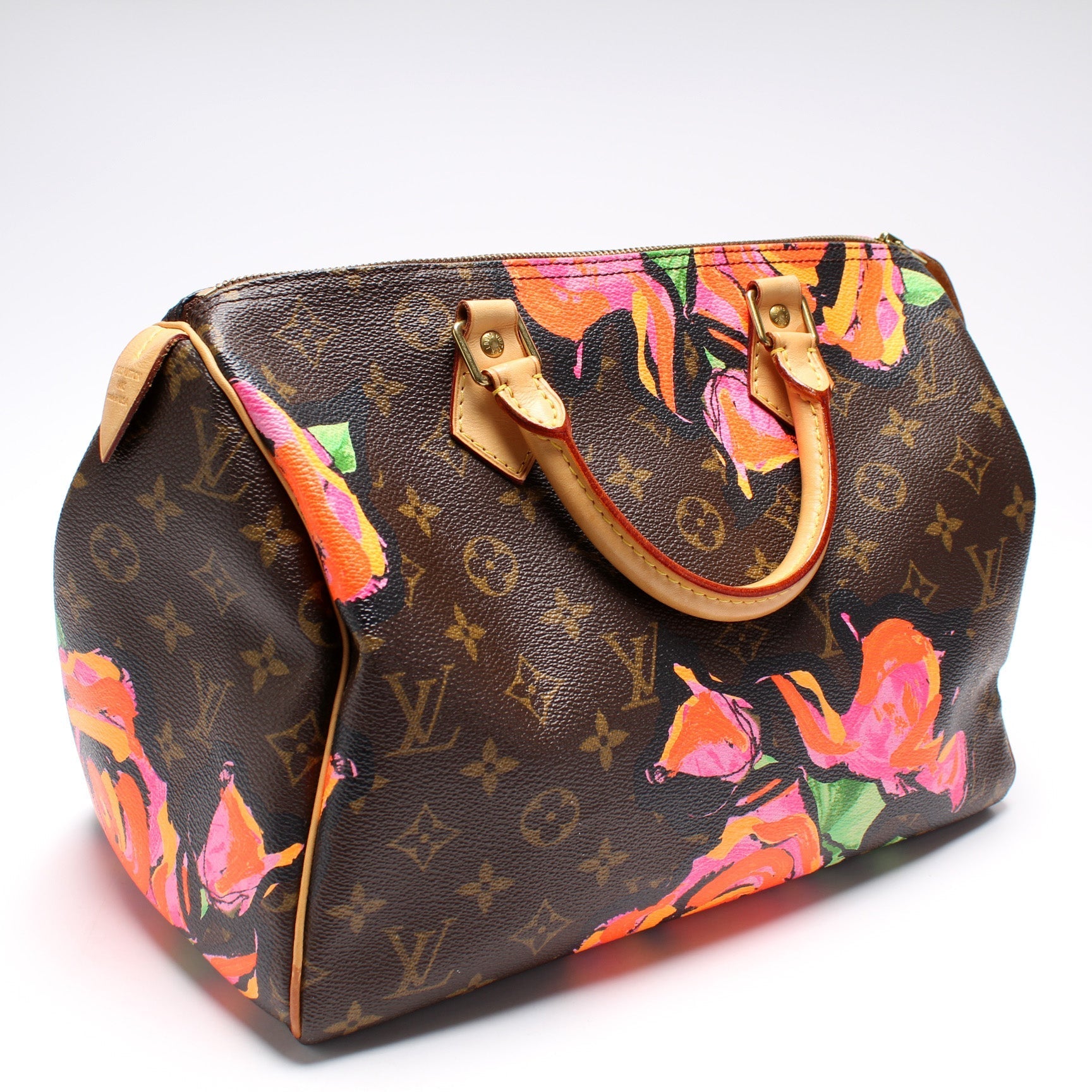 Louis Vuitton Speedy 30 Roses Monogram Handbag