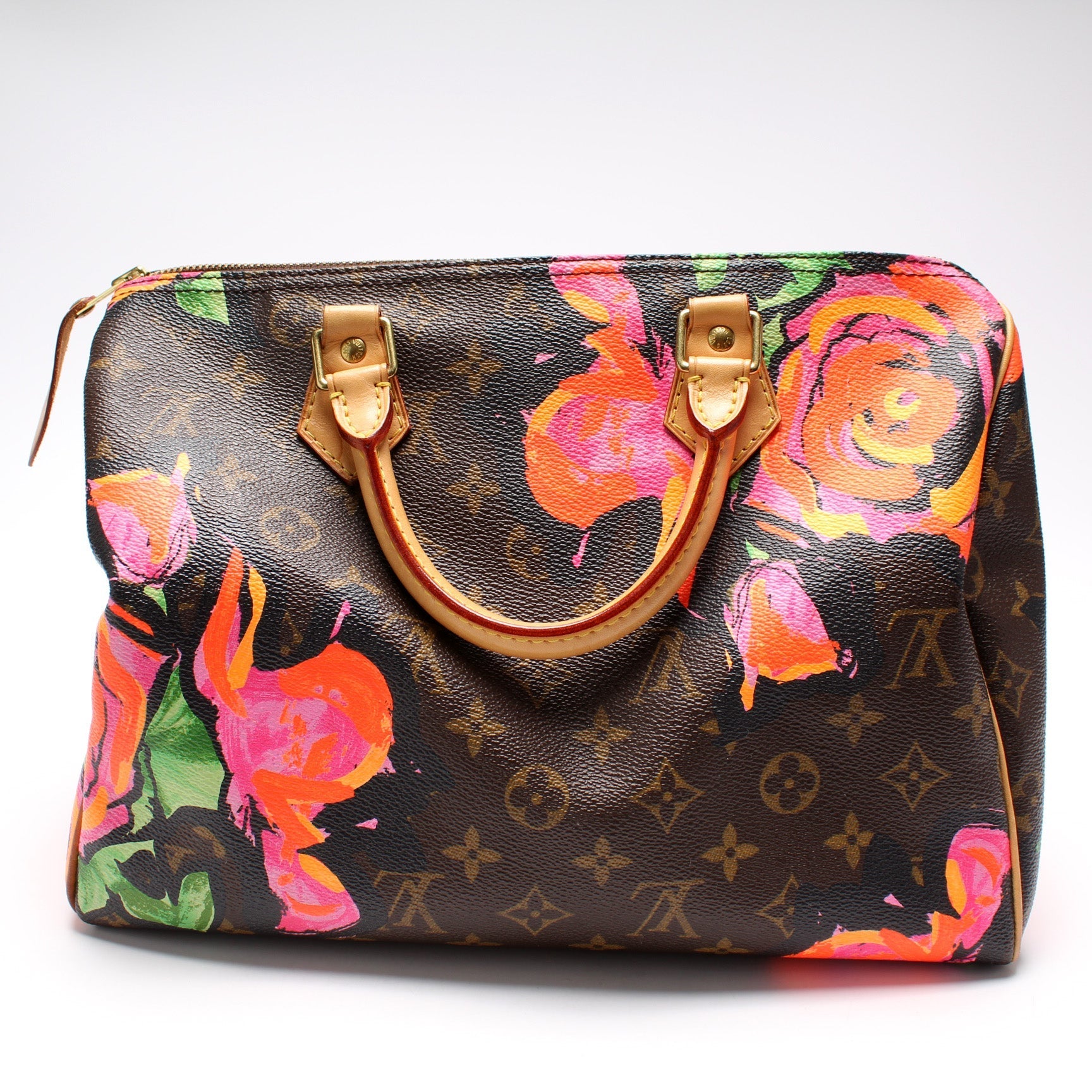 Louis Vuitton Speedy 30 Roses Monogram Handbag