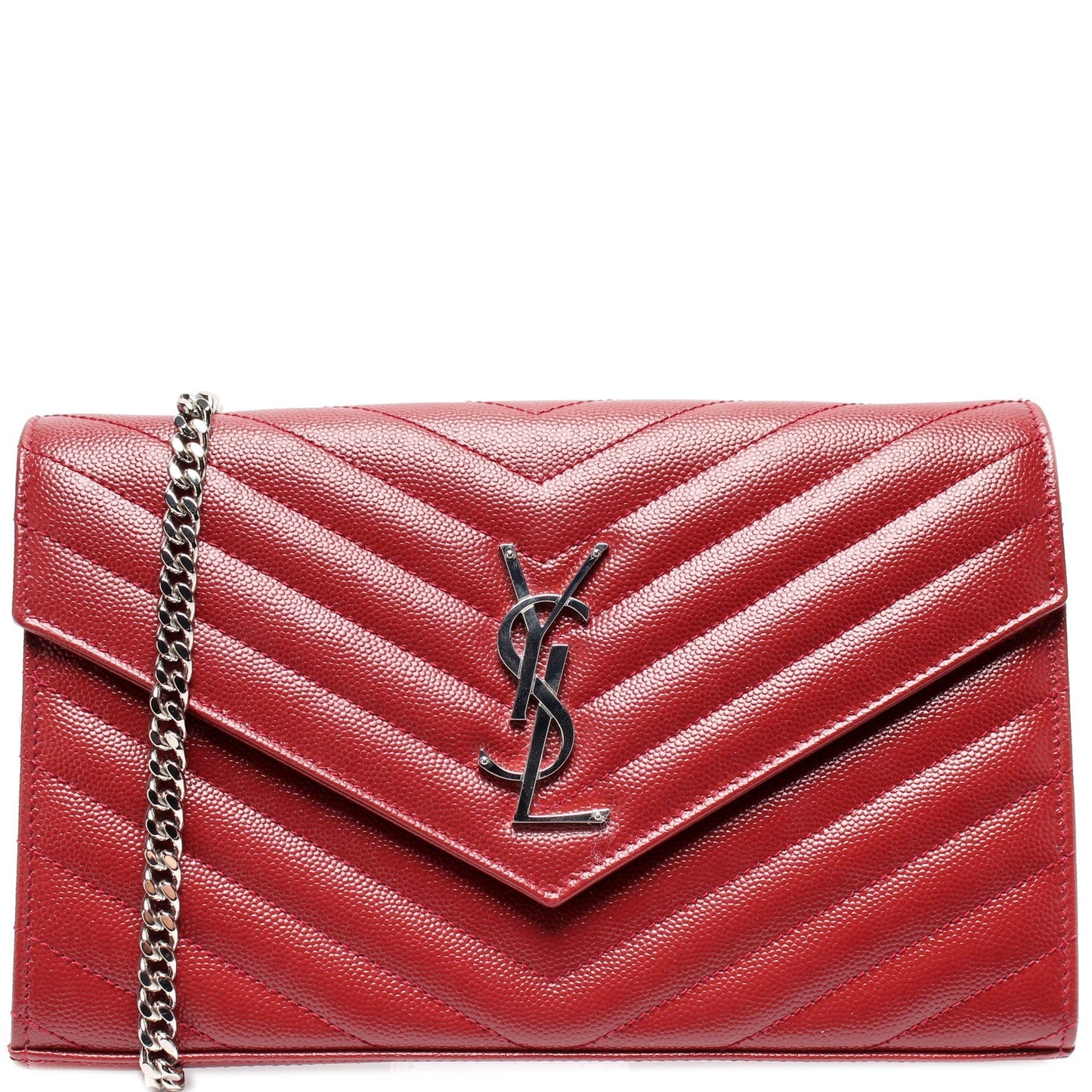 YSL Saint Laurent Grain De Wallet Bag Chain Travel Bag Chain Wallet 4