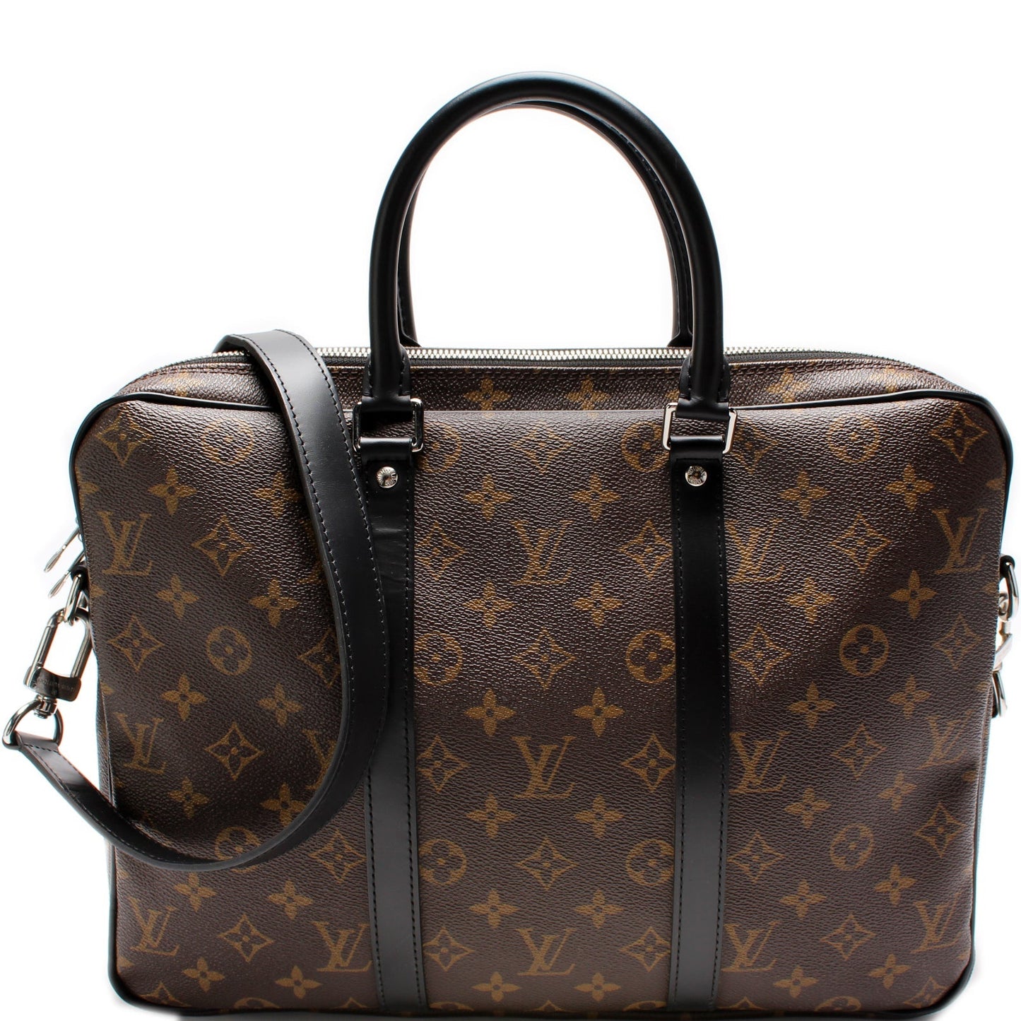 Louis Vuitton Porte Documents Voyage PM Macassar Handbag Pm Macassar