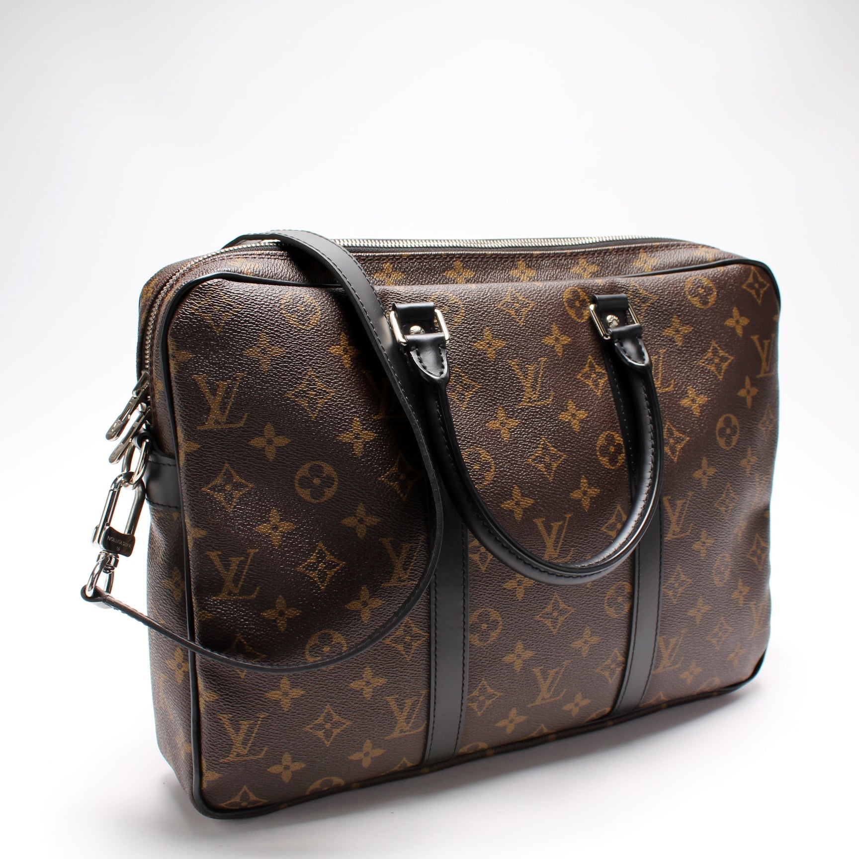 Louis Vuitton Porte Documents Voyage PM Macassar Handbag Pm Macassar