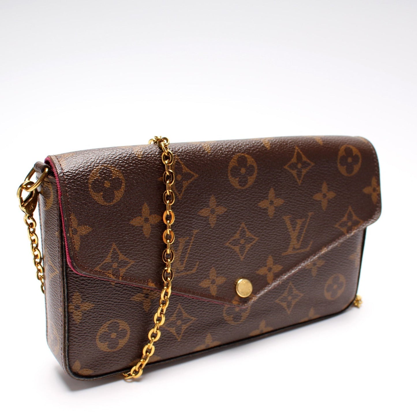Louis Vuitton Pochette Felicie Monogram Clutch Bag Monogram 21