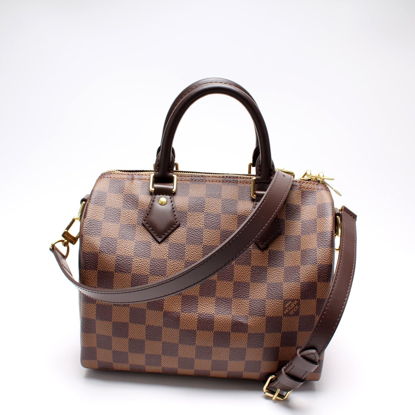 Louis Vuitton Speedy 25 Bandouliere Ebene Damier Handbag Ebene 4
