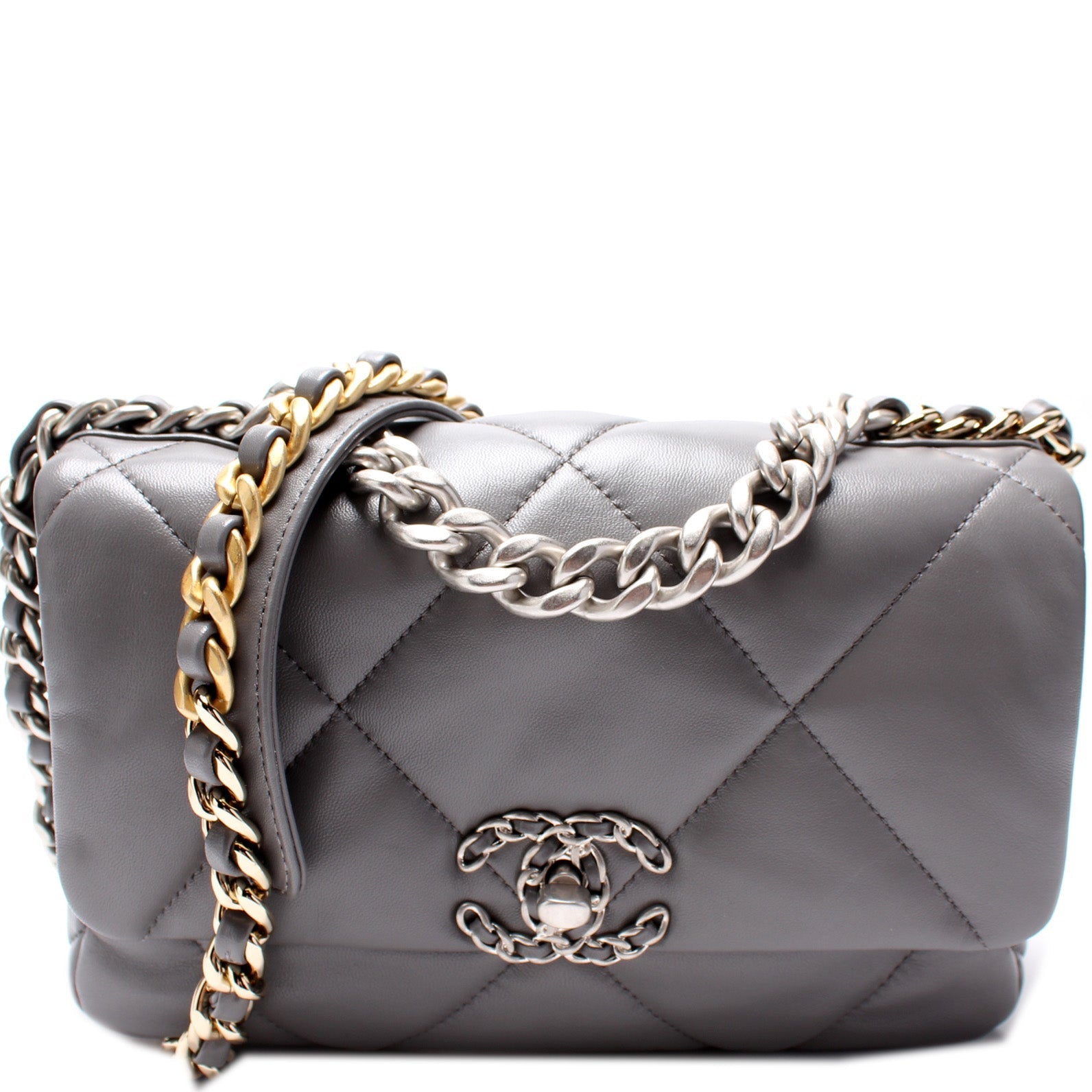 Chanel Quilted Goatskin 19 Flap 32+M Small Handbag M 1