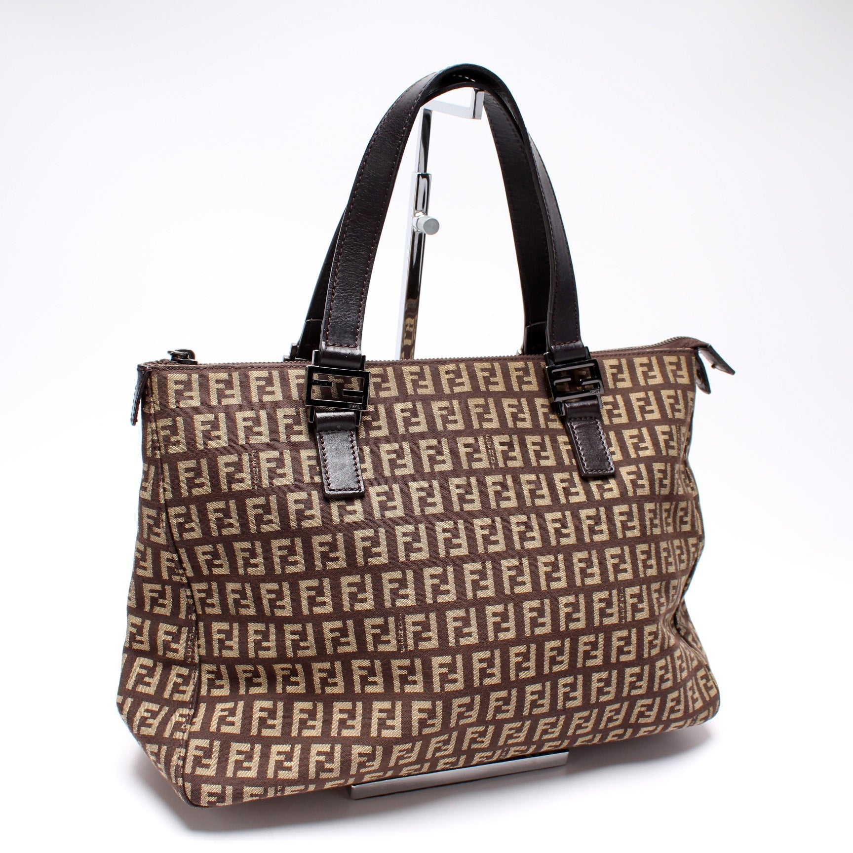 Fendi 8Bh134 Zucchino Tote Bag Zip