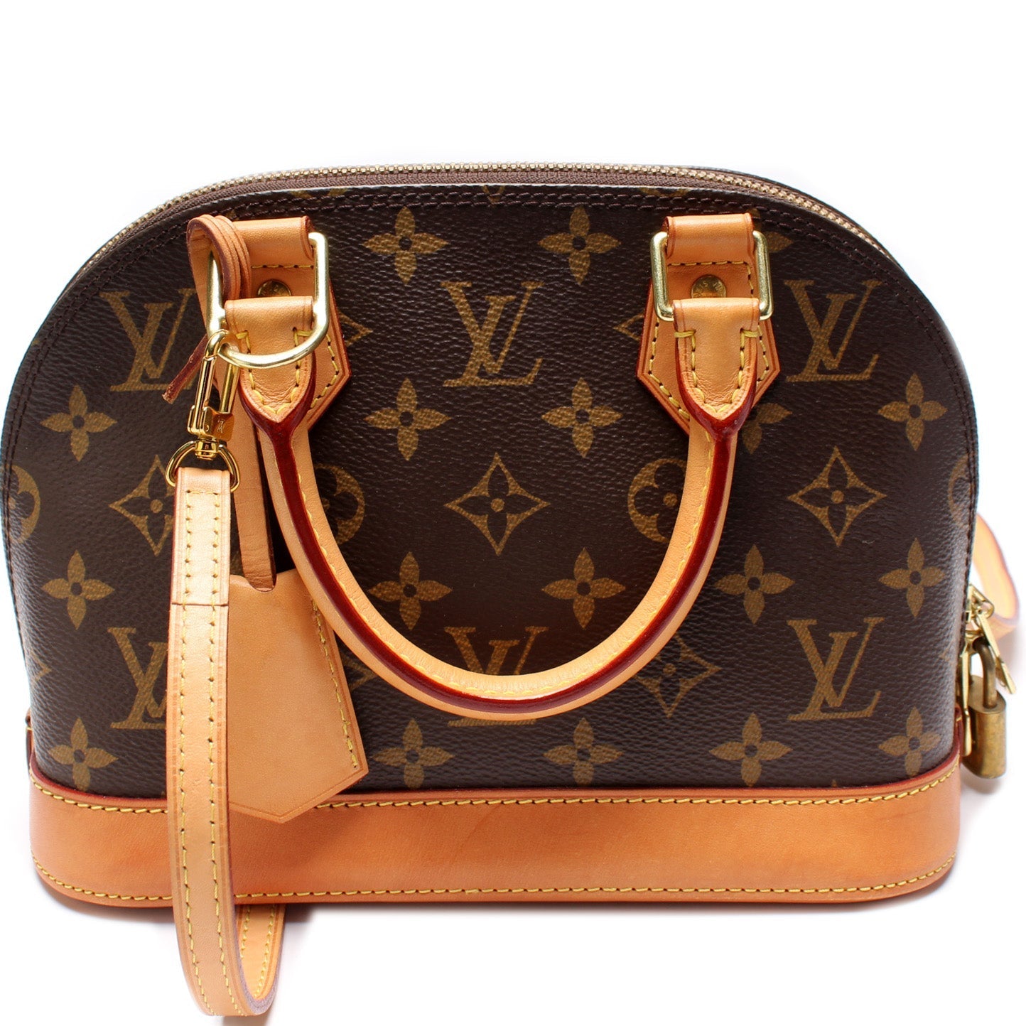 Louis Vuitton Alma BB Monogram Handbag Monogram 6