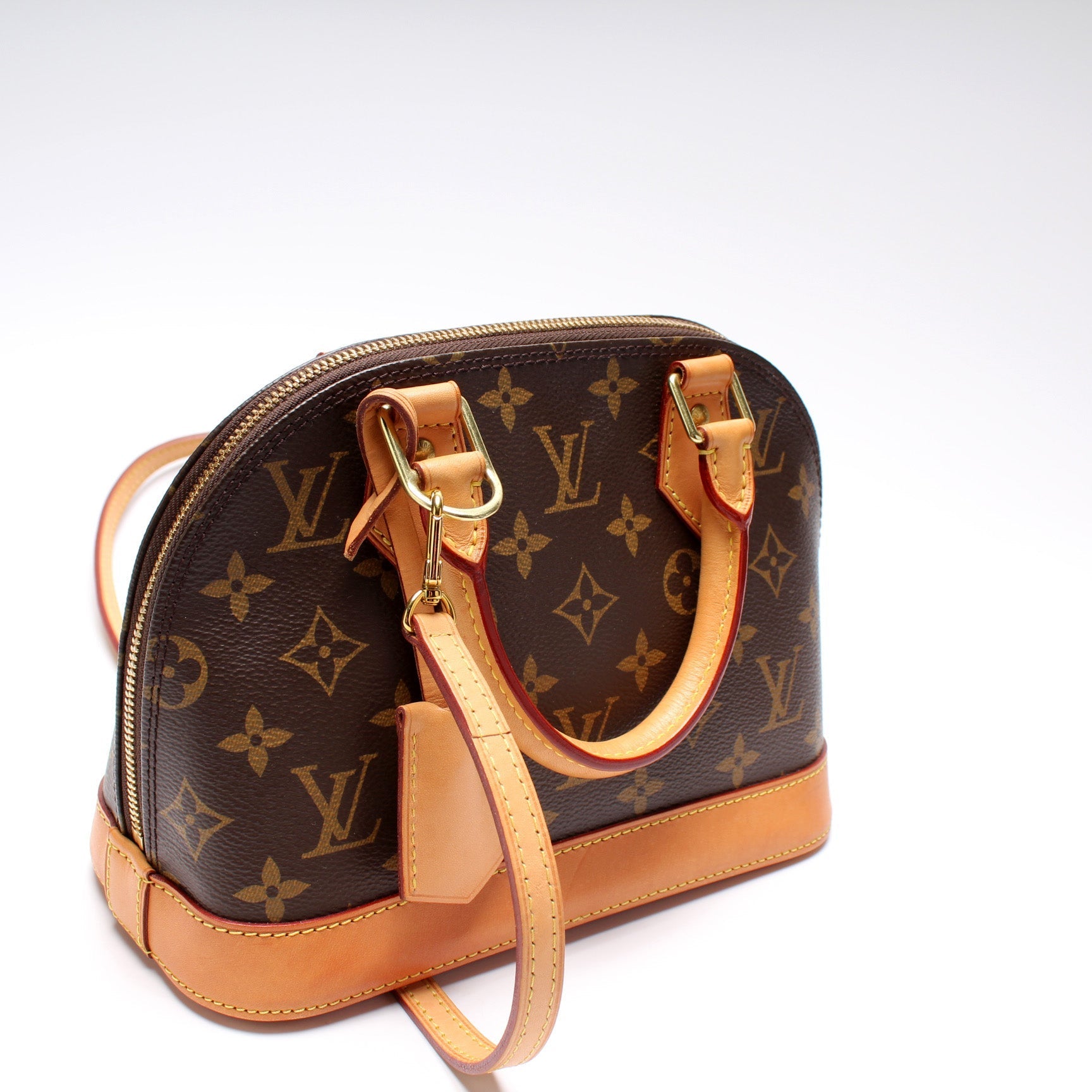 Louis Vuitton Alma BB Monogram Handbag Monogram 6