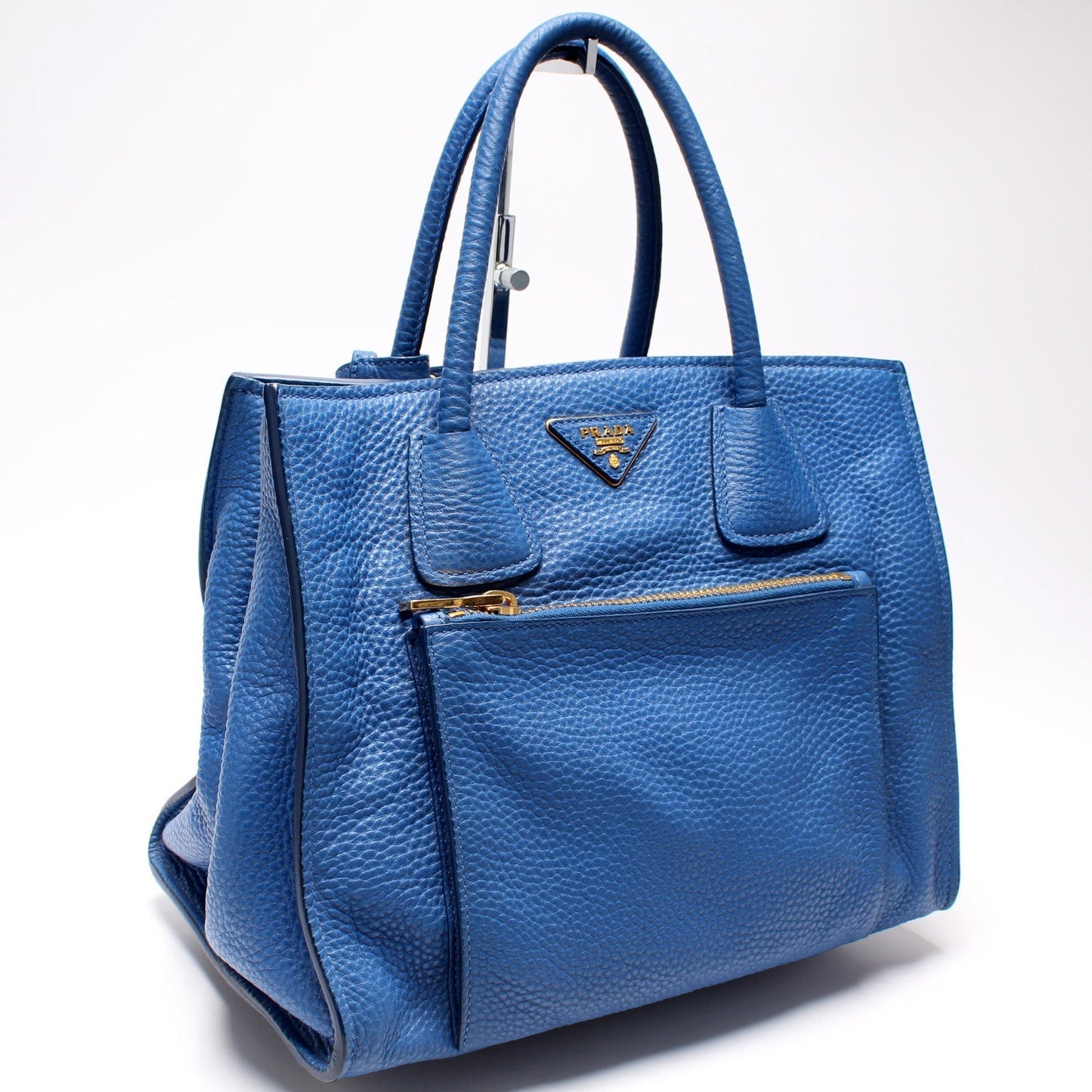 Prada Vitello Daino Front Pocket Tote Bag