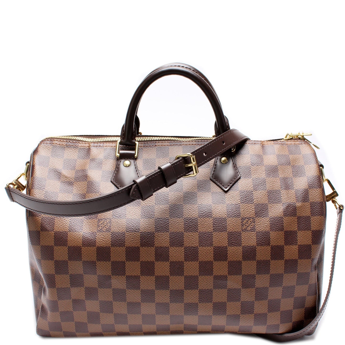 Louis Vuitton Speedy 35 Bandouliere Ebene Damier Handbag Ebene 6