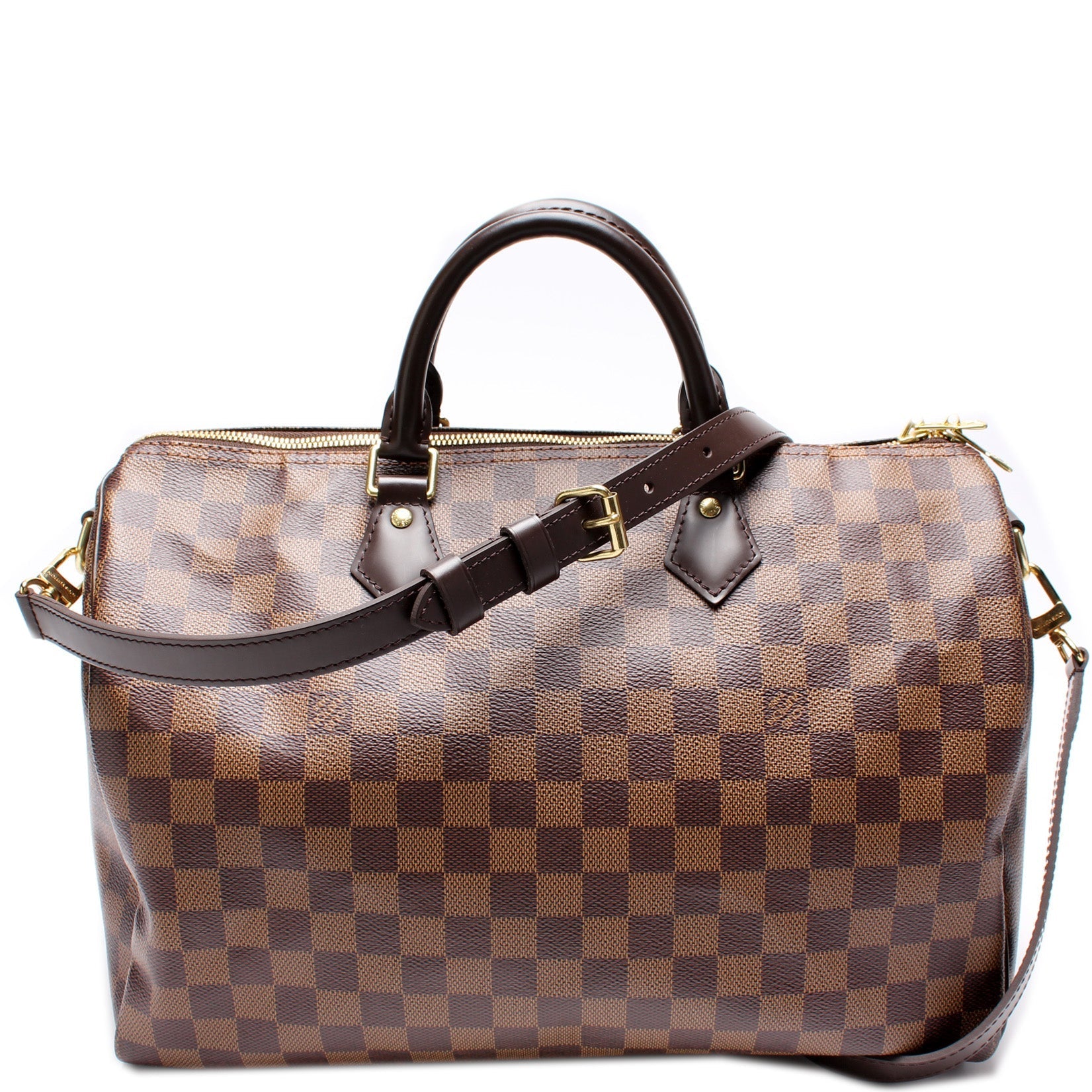 Louis Vuitton Speedy 35 Bandouliere Ebene Damier Handbag Ebene 6