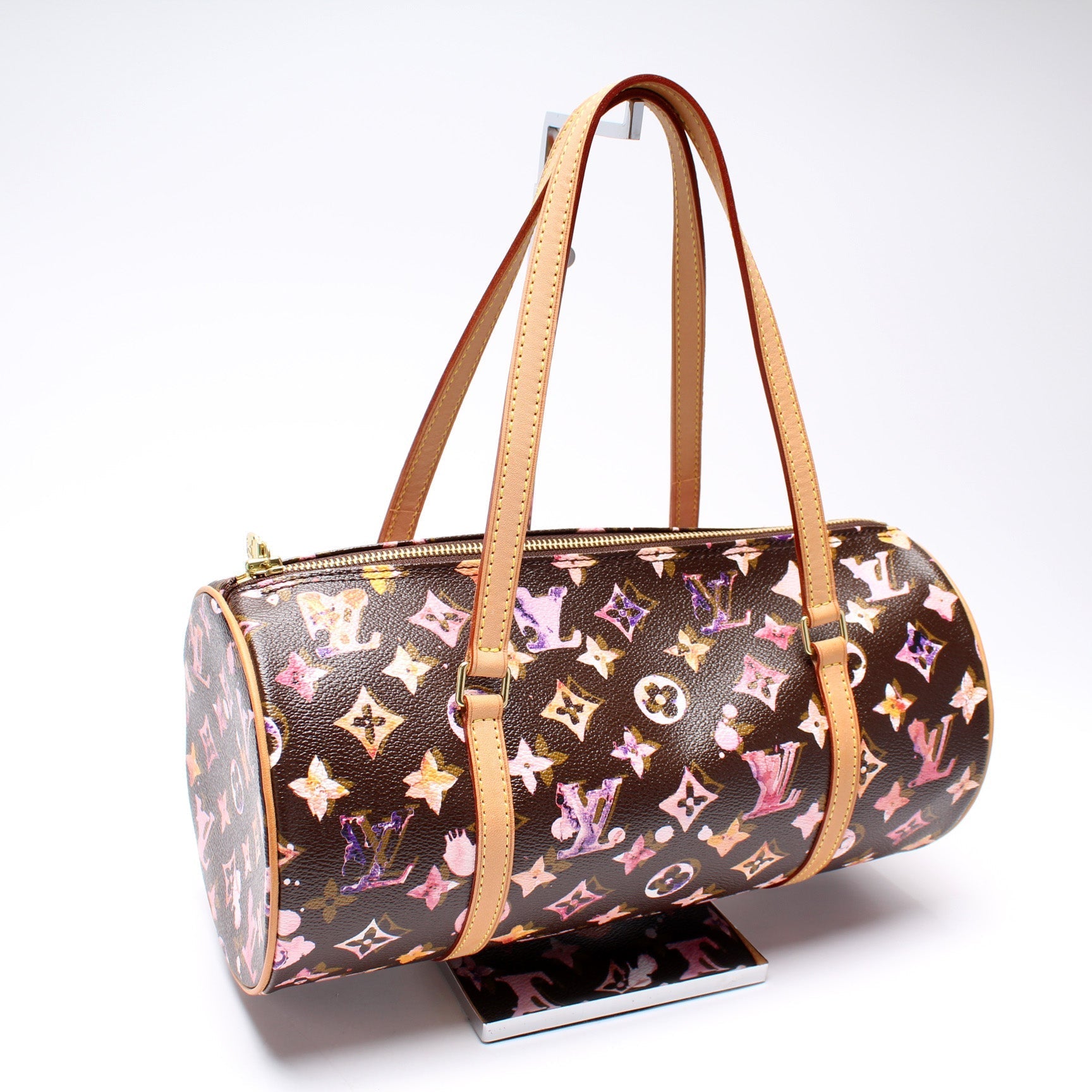 Louis Vuitton Papillon 30 Monogram Watercolor Handbag