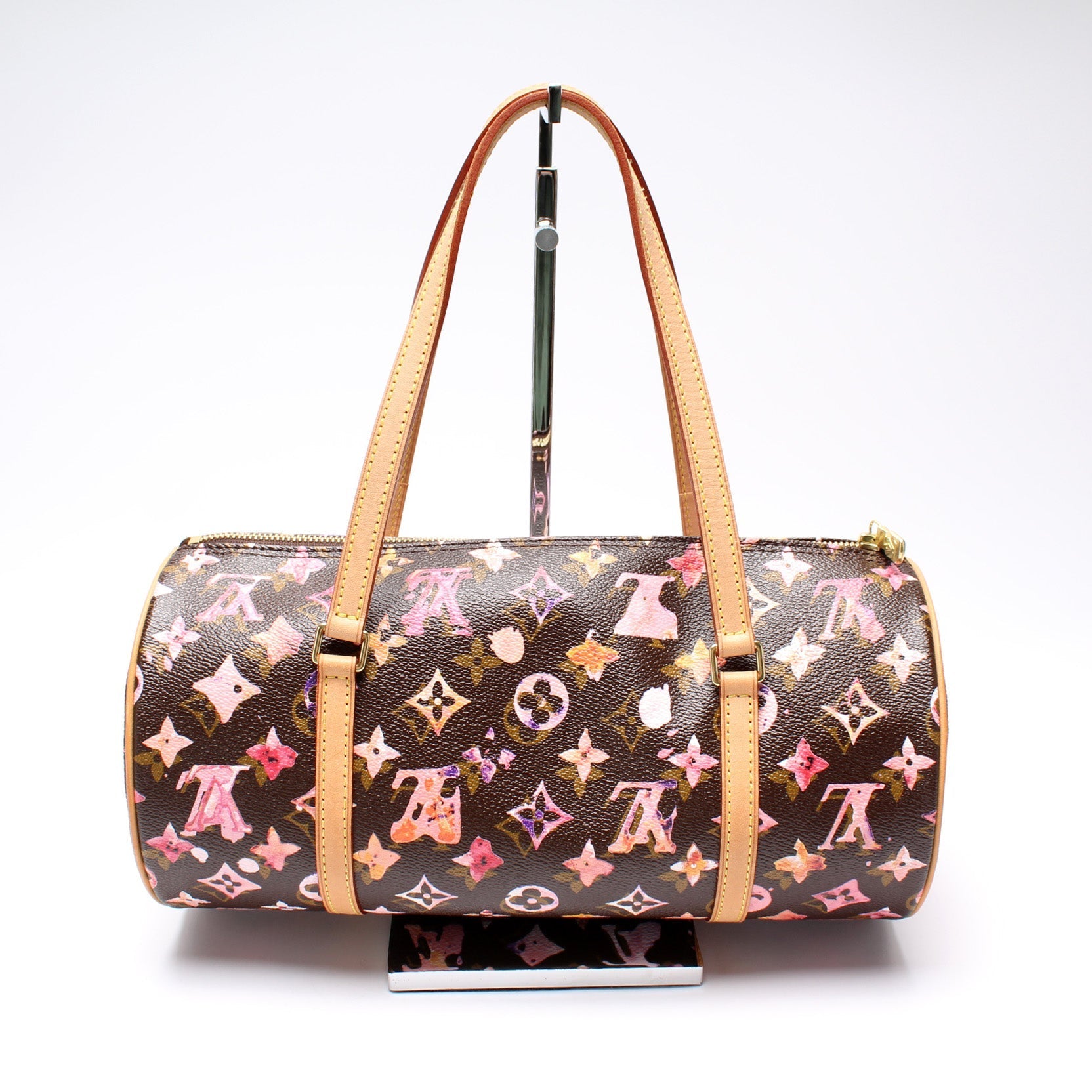 Louis Vuitton Papillon 30 Monogram Watercolor Handbag