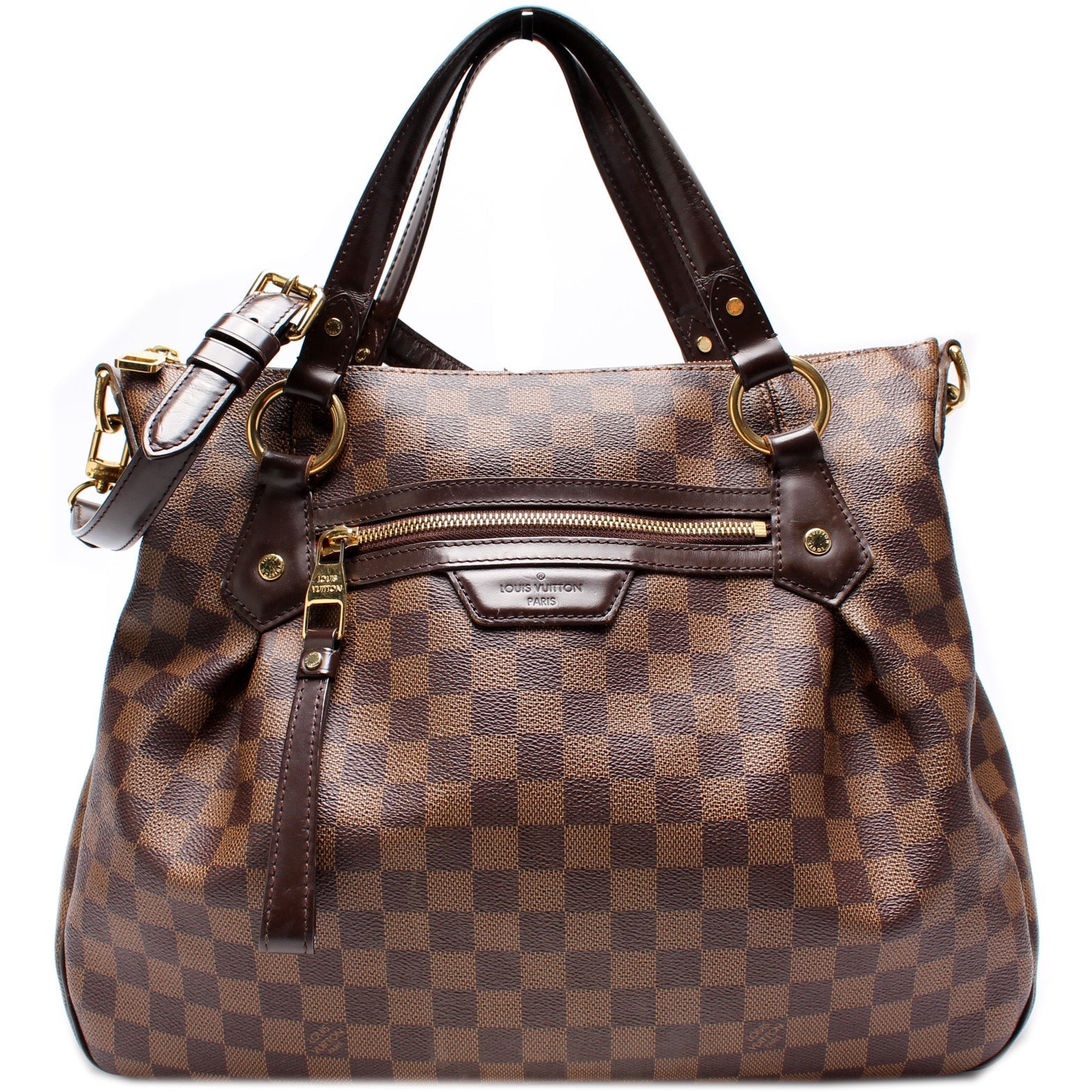 Louis Vuitton Evora MM Ebene Damier Handbag Ebene 1