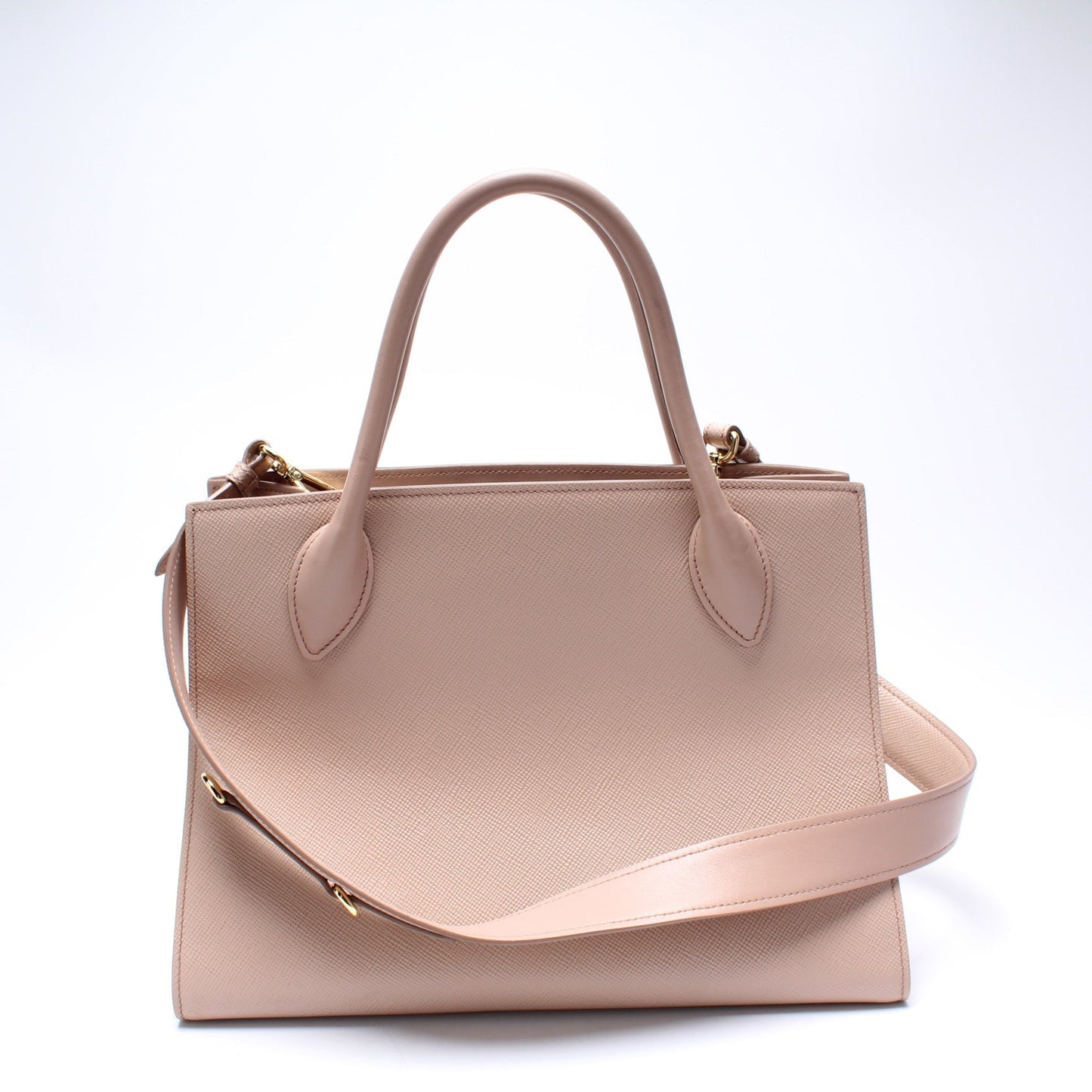 Prada Monochrome Saffiano Cuir Bag Medium Travel Bag