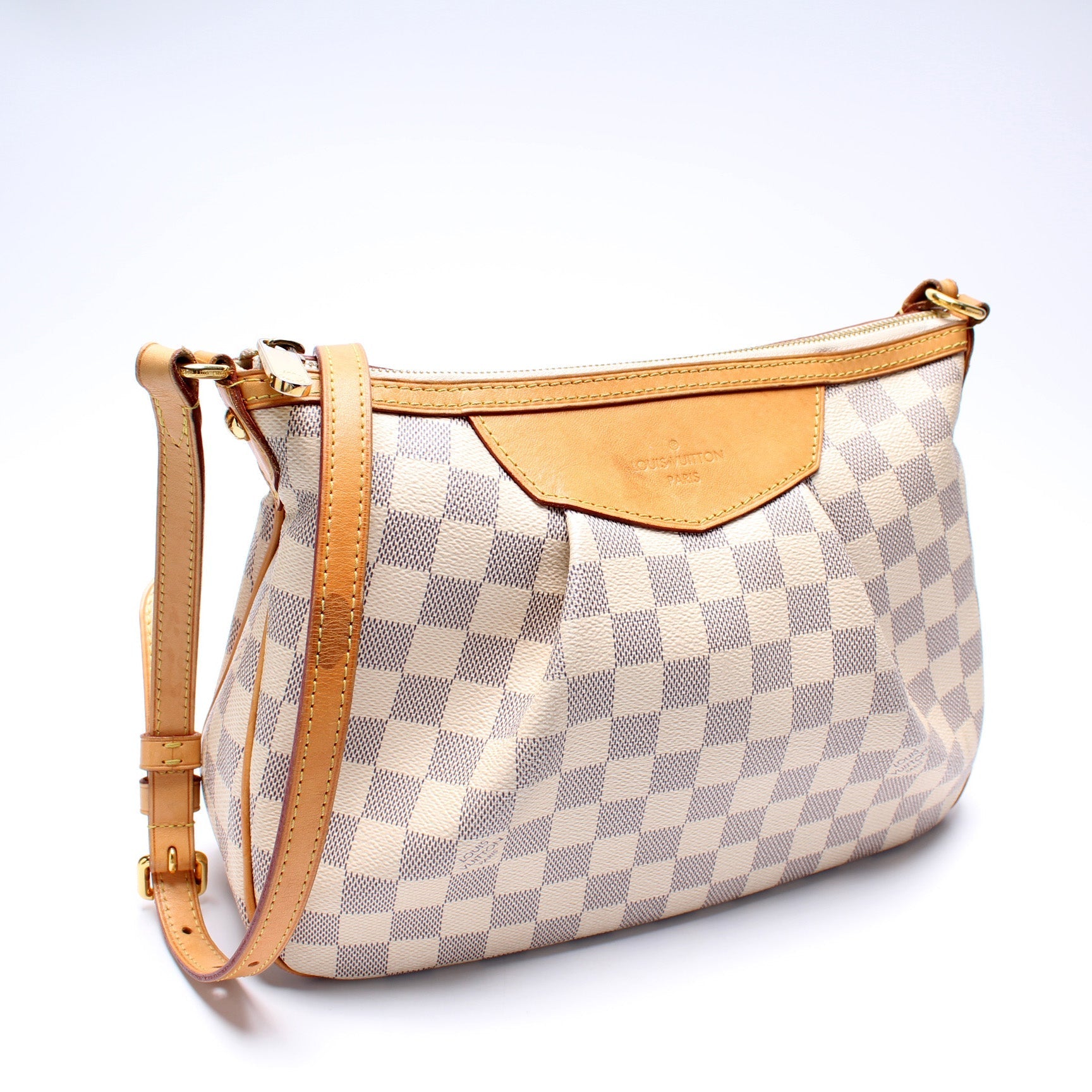 Louis Vuitton Siracusa Azur PM Damier Handbag Azur 7