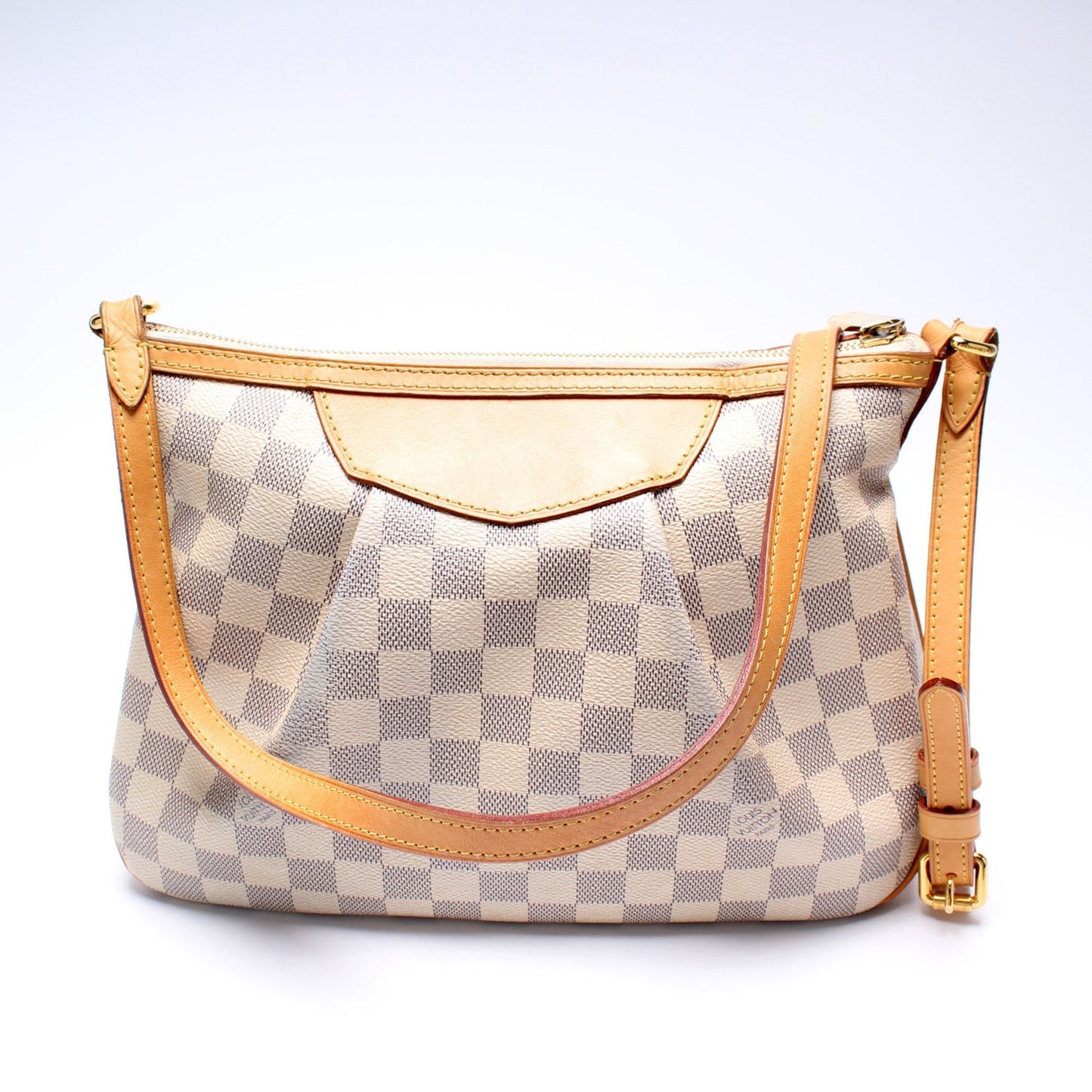 Louis Vuitton Siracusa Azur PM Damier Handbag Azur 7